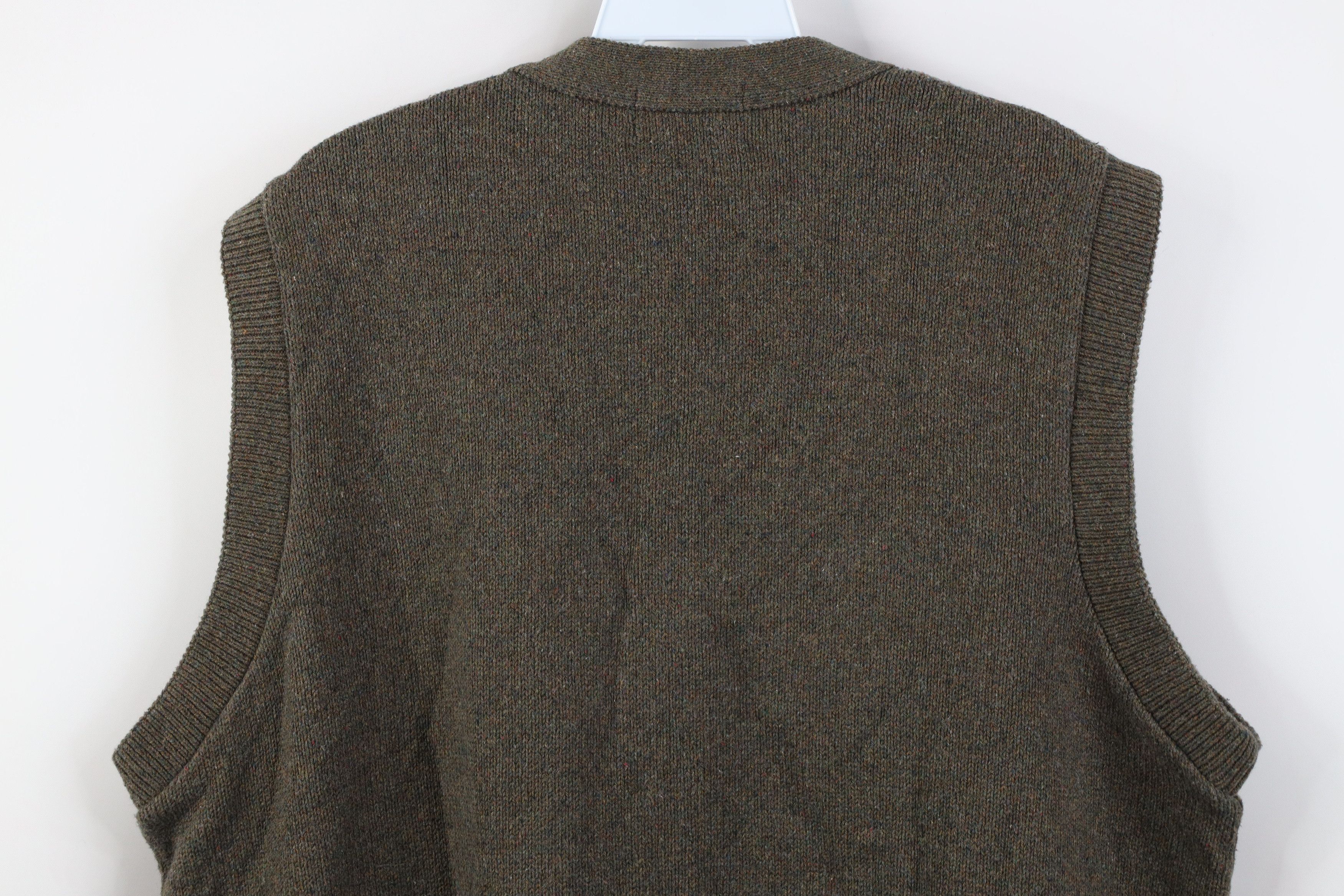 Vintage Vintage 90s Streetwear Cable Knit Cardigan Sweater Vest Size US XL / EU 56 / 4 - 8 Thumbnail