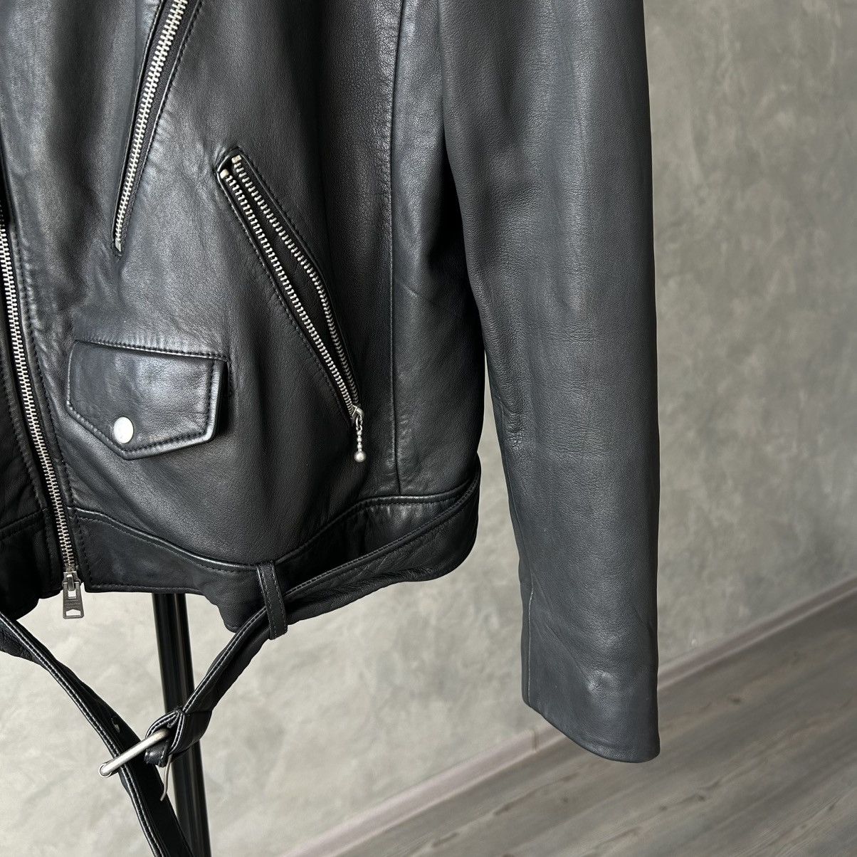 Allsaints 🔥Allsaints Leather Torrance Biker Jacket Size US M / EU 48-50 / 2 - 11 Thumbnail