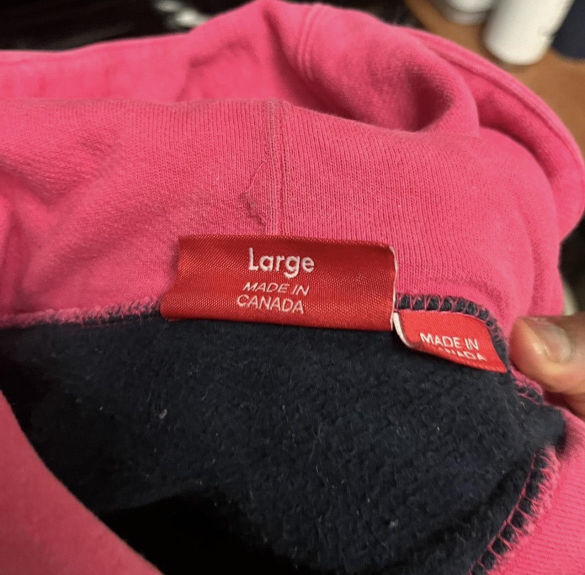 Japanese Brand Supreme S Logo Colorblocked Hooded Sweatshirt - Size Large Size US L / EU 52-54 / 3 - 5 Thumbnail
