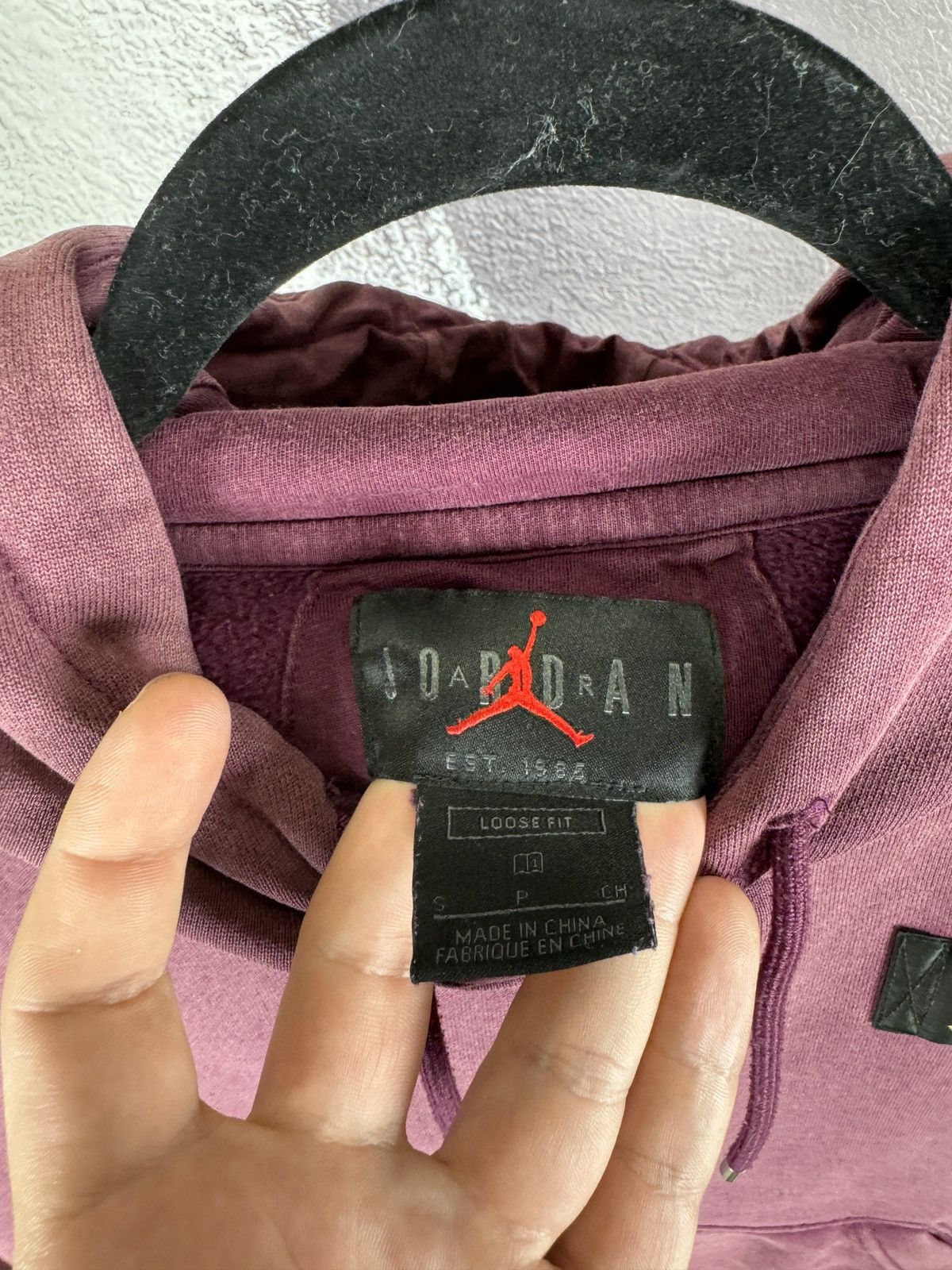 Jordan Brand Air Jordan Flight Bordo Fleece loose fit pullover purple Size S / US 4 / IT 40 - 9 Thumbnail