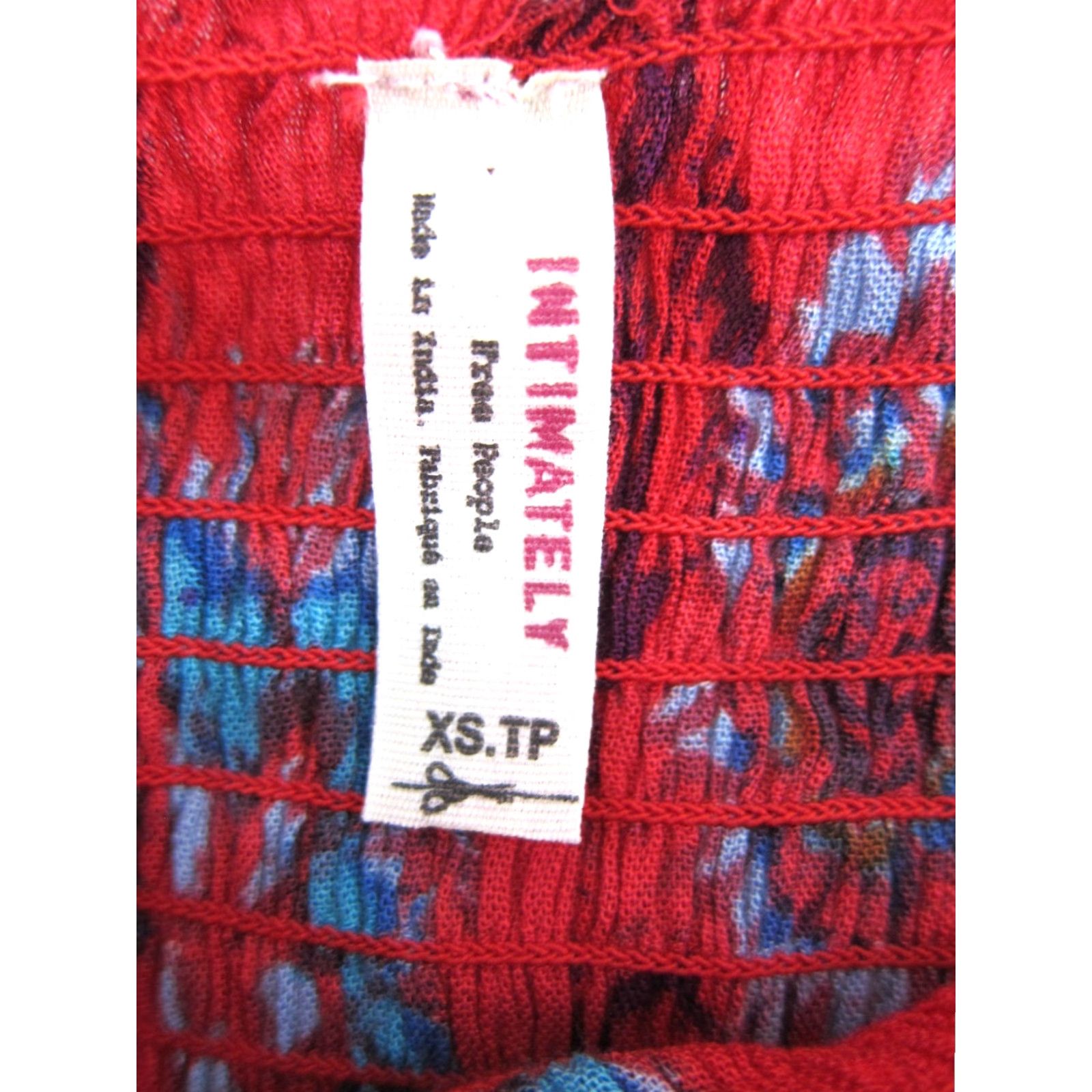 Free People Free People Intimately Rayon Red Floral Maxi Dress XS Size XS / US 0-2 / IT 36-38 - 3 Thumbnail