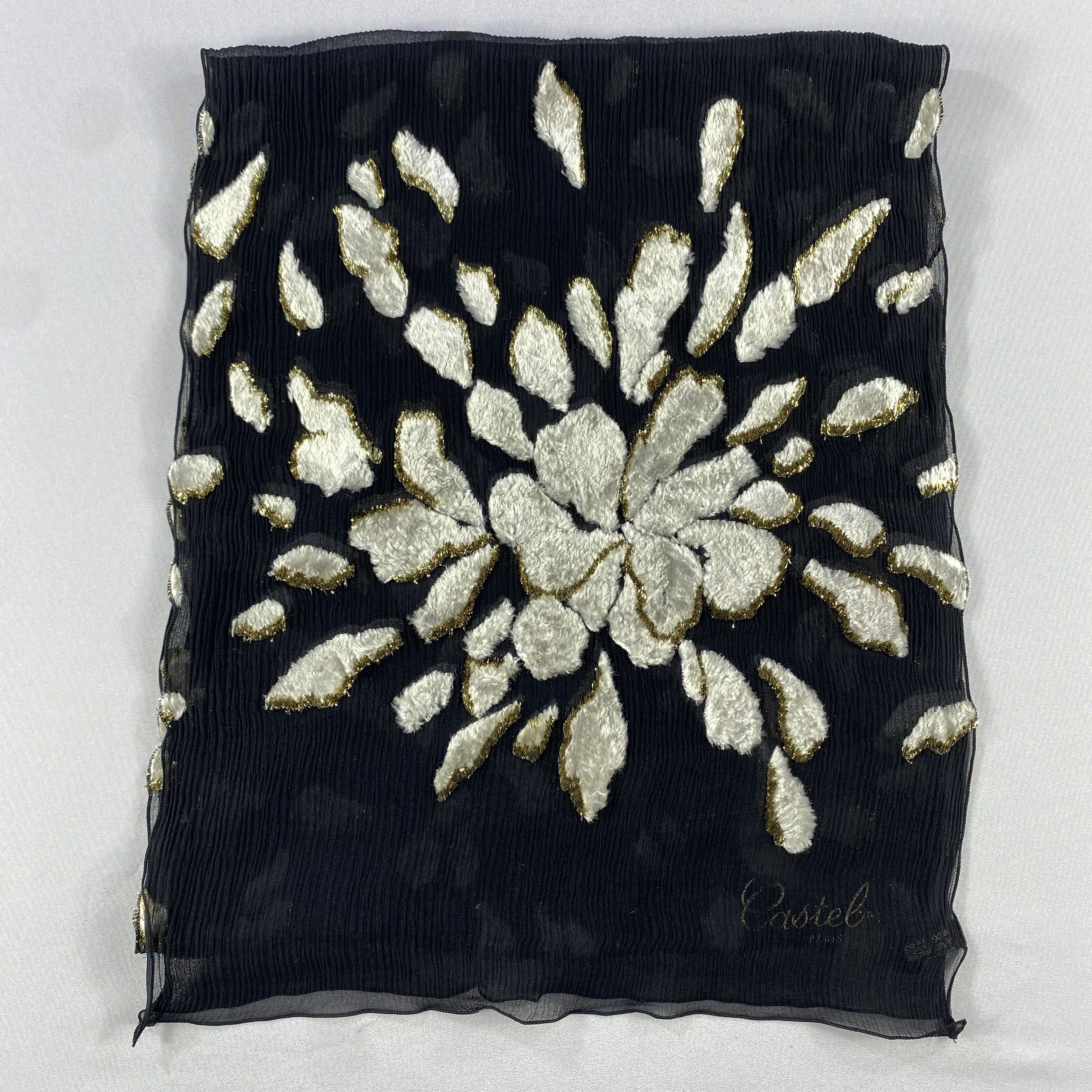 Japanese Brand × Vintage Vintage Castel Floral Silk Scarf SS089 Size ONE SIZE - 2 Thumbnail