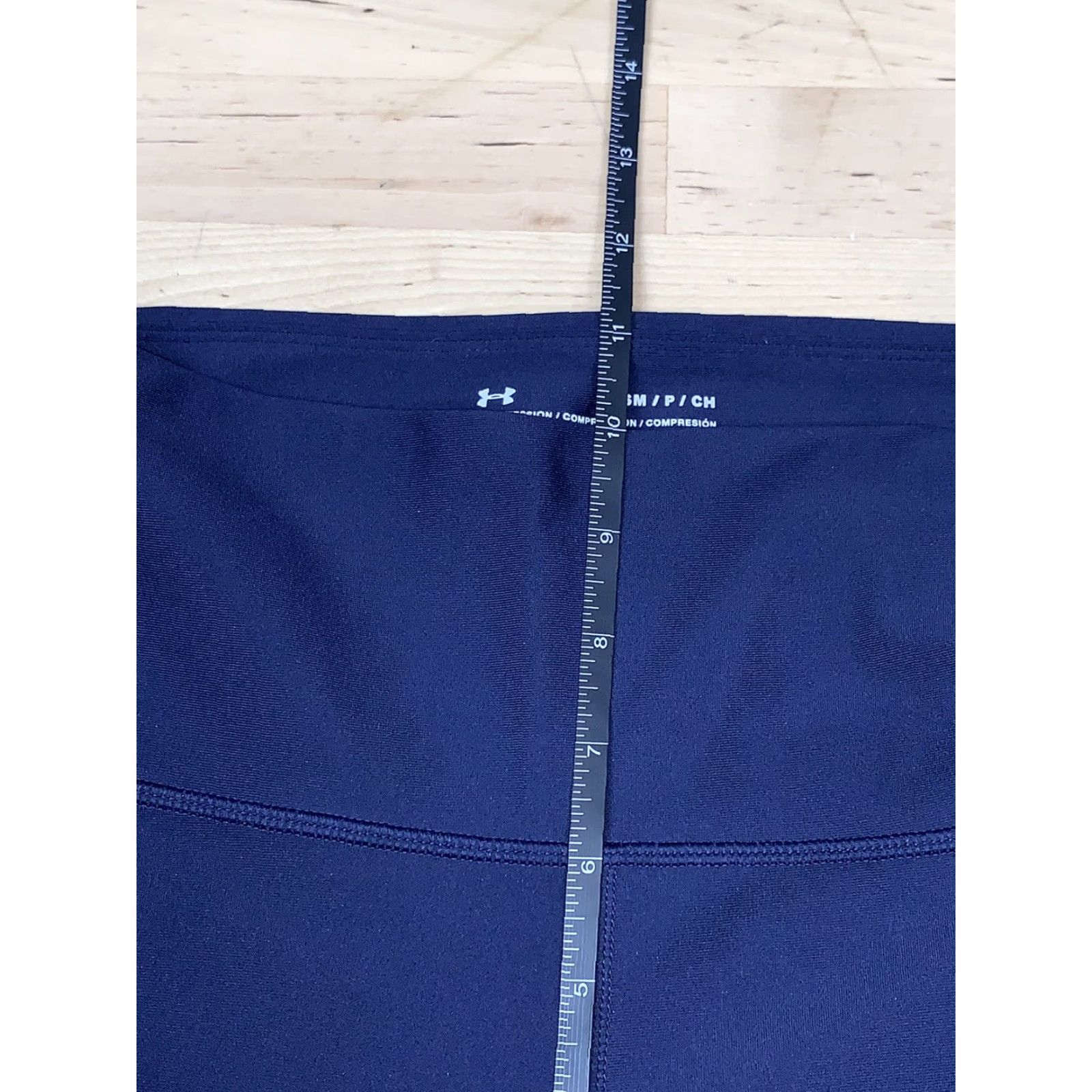 Under Armour Under Armour Heat Gear Womens Legging S Cropped Black Logo Activewear Gym Size 28" / US 6 / IT 42 - 7 Thumbnail