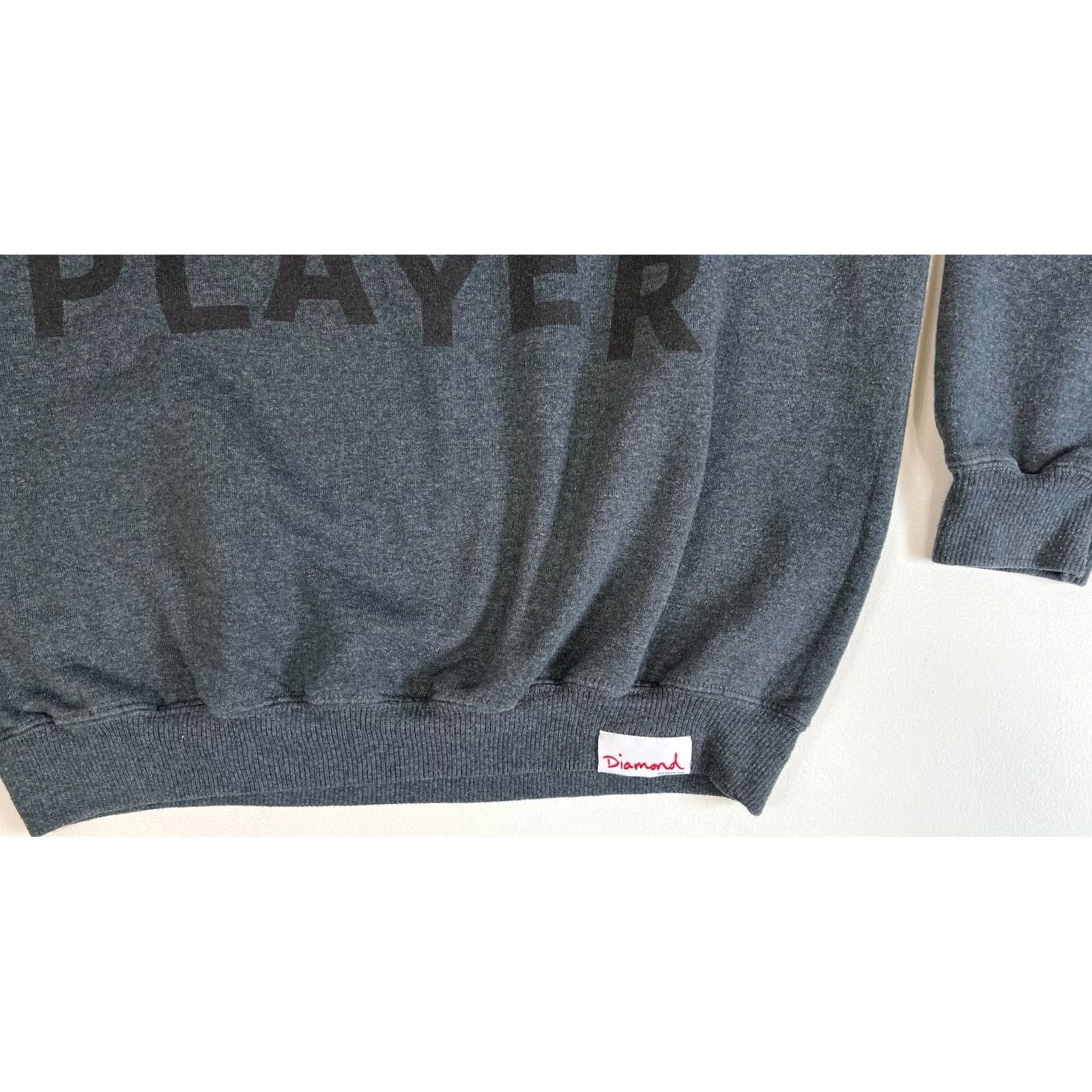 Vintage Diamond Supply Co. Player Crewneck Sweatshirt Mens Gray M Sweatshirt Size US M / EU 48-50 / 2 - 6 Thumbnail