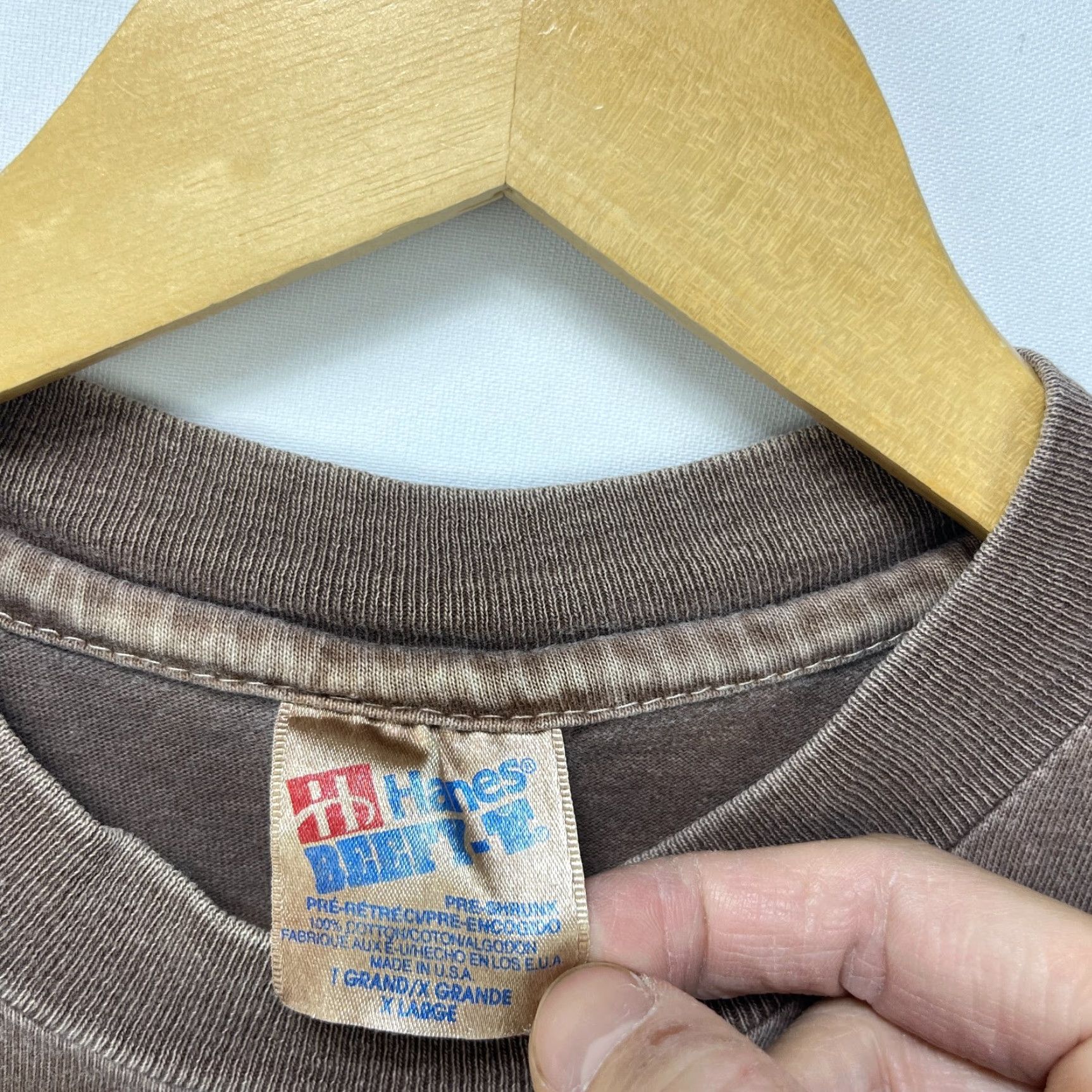 Vintage VINTAGE Buffalo Animal Nature T-shirt XL Mens Brown 90s Las Vegas Sun Single Stitch Size US XL / EU 56 / 4 - 6 Thumbnail