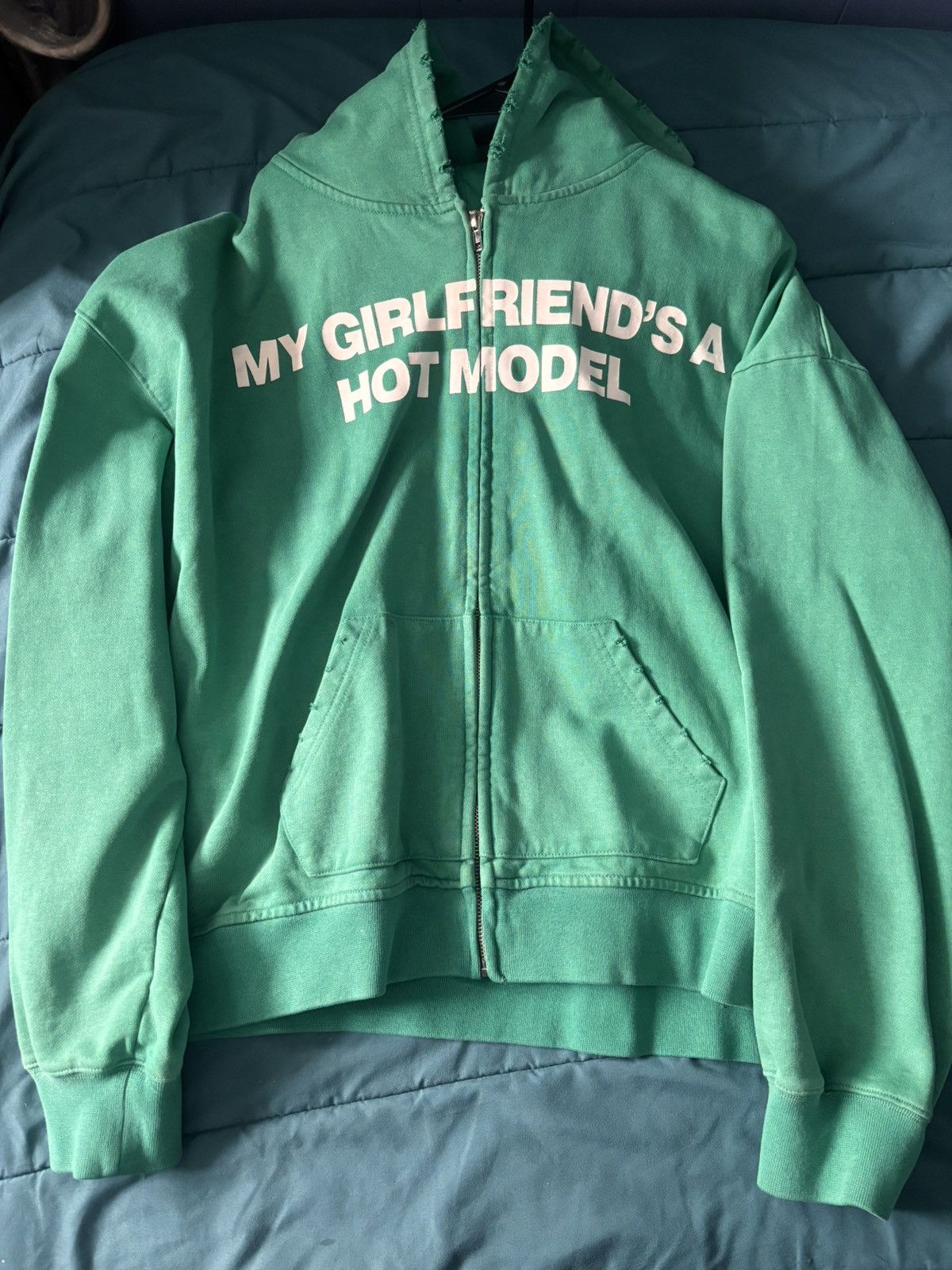 Other My gf’s a hot model zip up Size US L / EU 52-54 / 3 - 1 Thumbnail