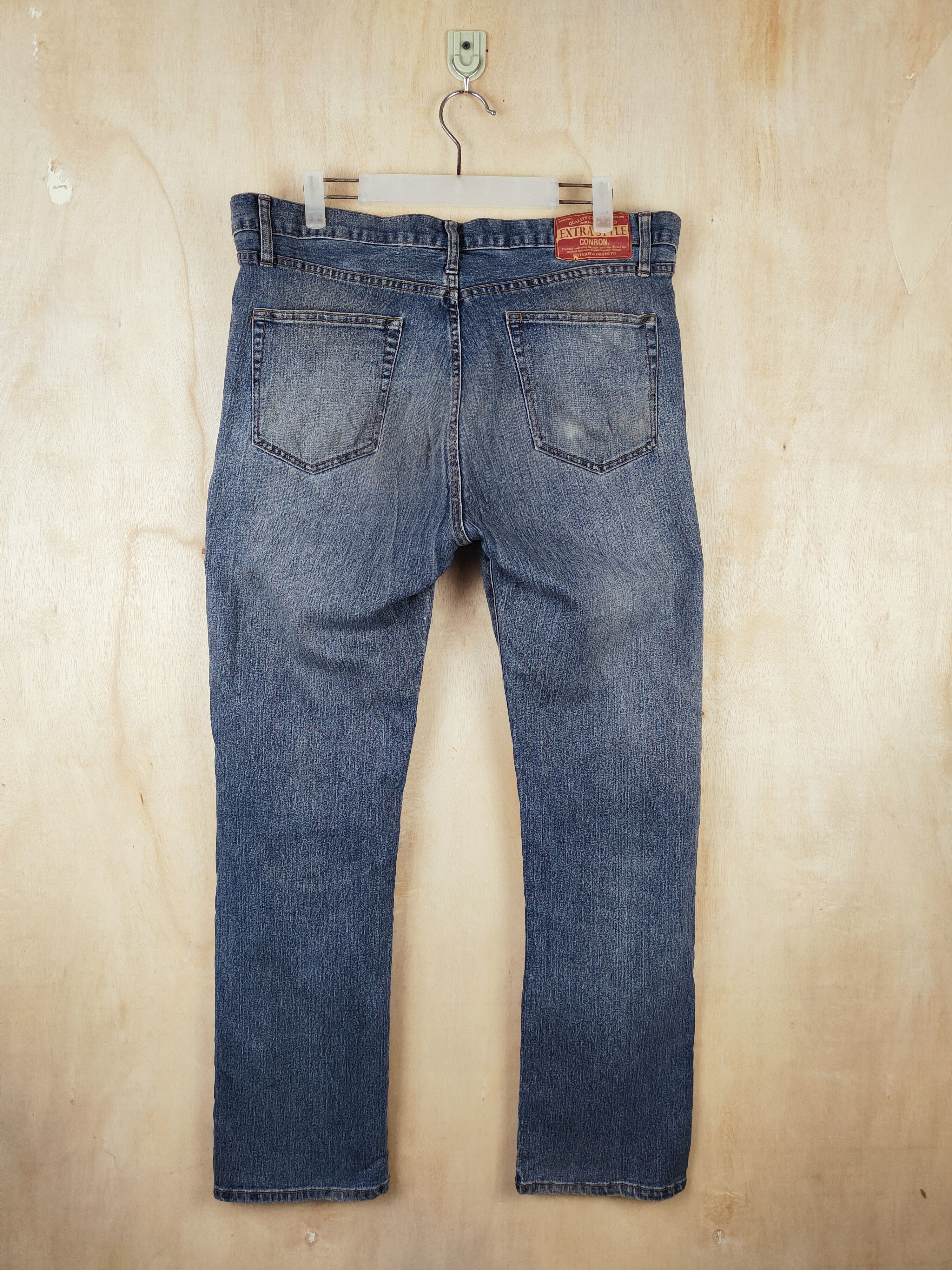 Japanese Brand Conron Blue Distressed Ripped Jeans #S2498 Size US 36 / EU 52 - 7 Thumbnail