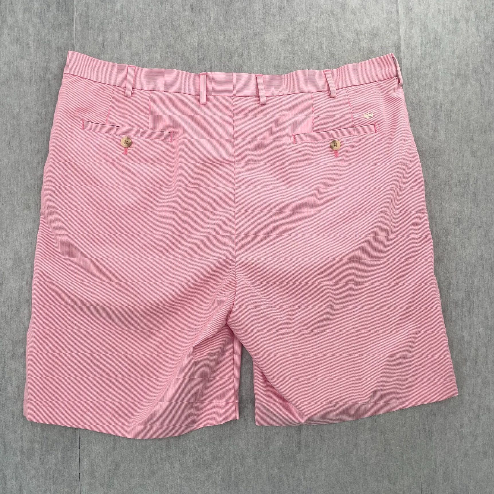 Peter Millar Peter Millar Crown Chino Golf Adult Shorts Mens 40 Pink Striped Pockets Sport Size US 40 / EU 56 - 2 Thumbnail