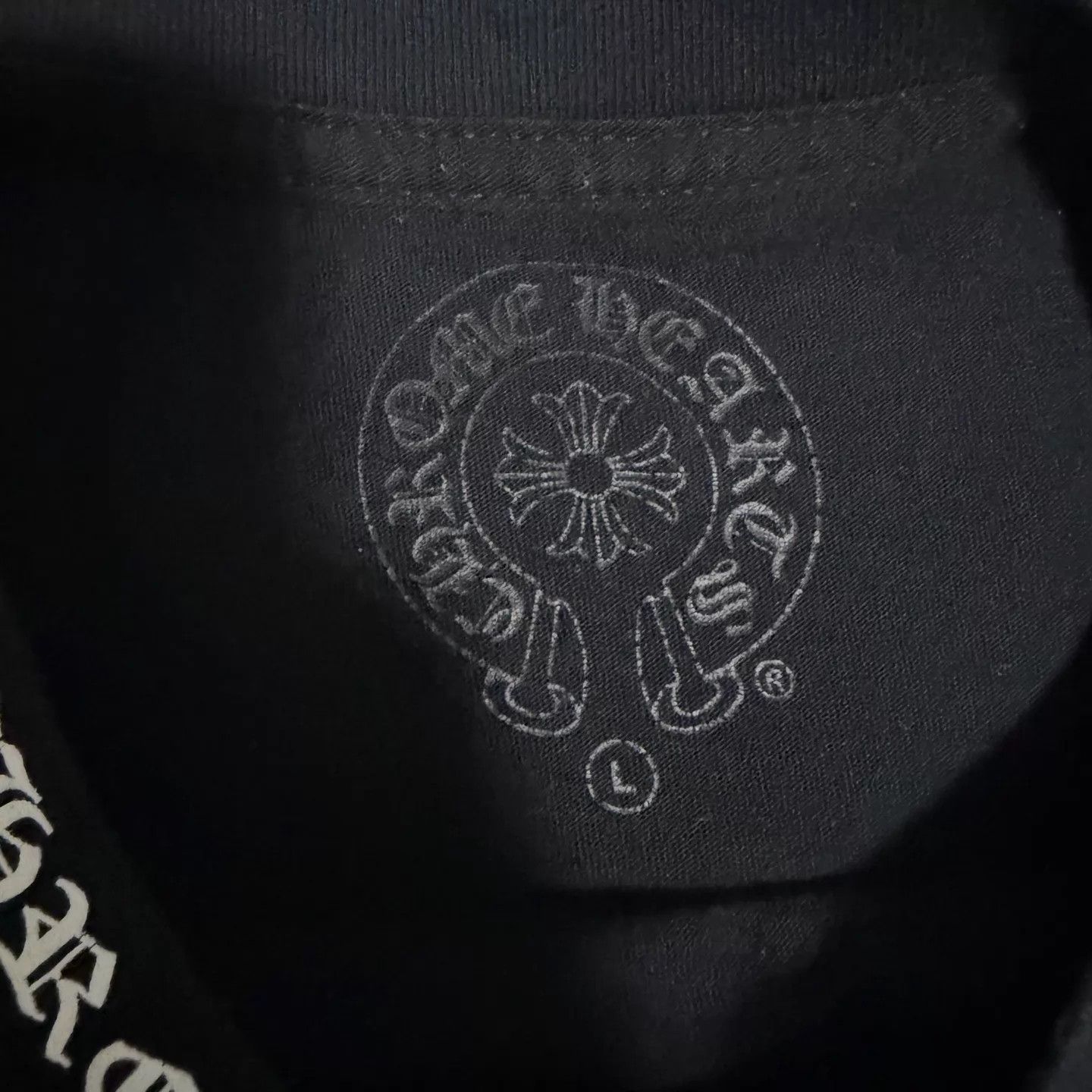 Chrome Hearts Chrome Hearts Scroll Logo Neck Short Sleeve T-Shirt L new Size US L / EU 52-54 / 3 - 3 Thumbnail