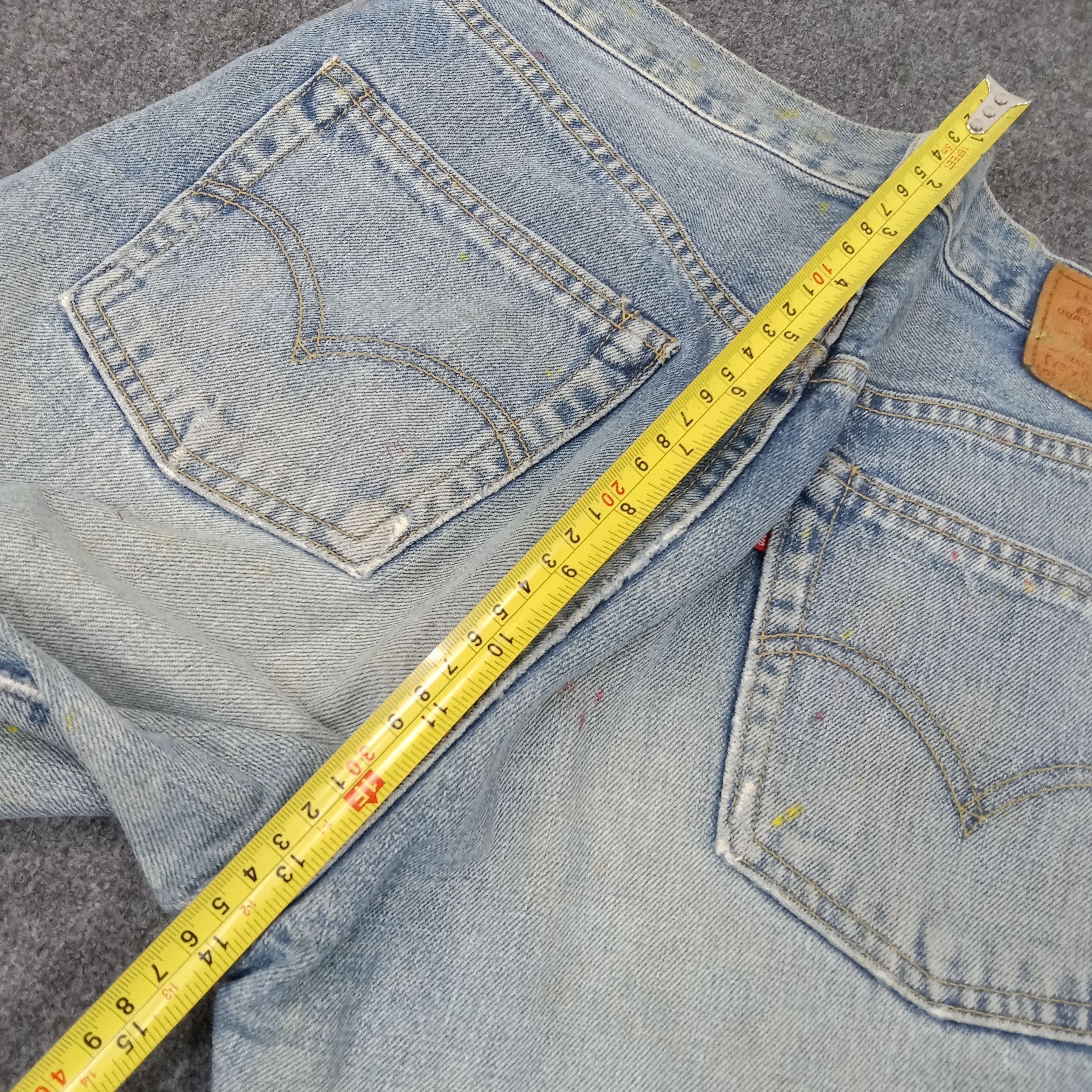 Levi's Levi's American Paint Art Distressed Denim Jeans c235n27 Size US 31 - 11 Thumbnail