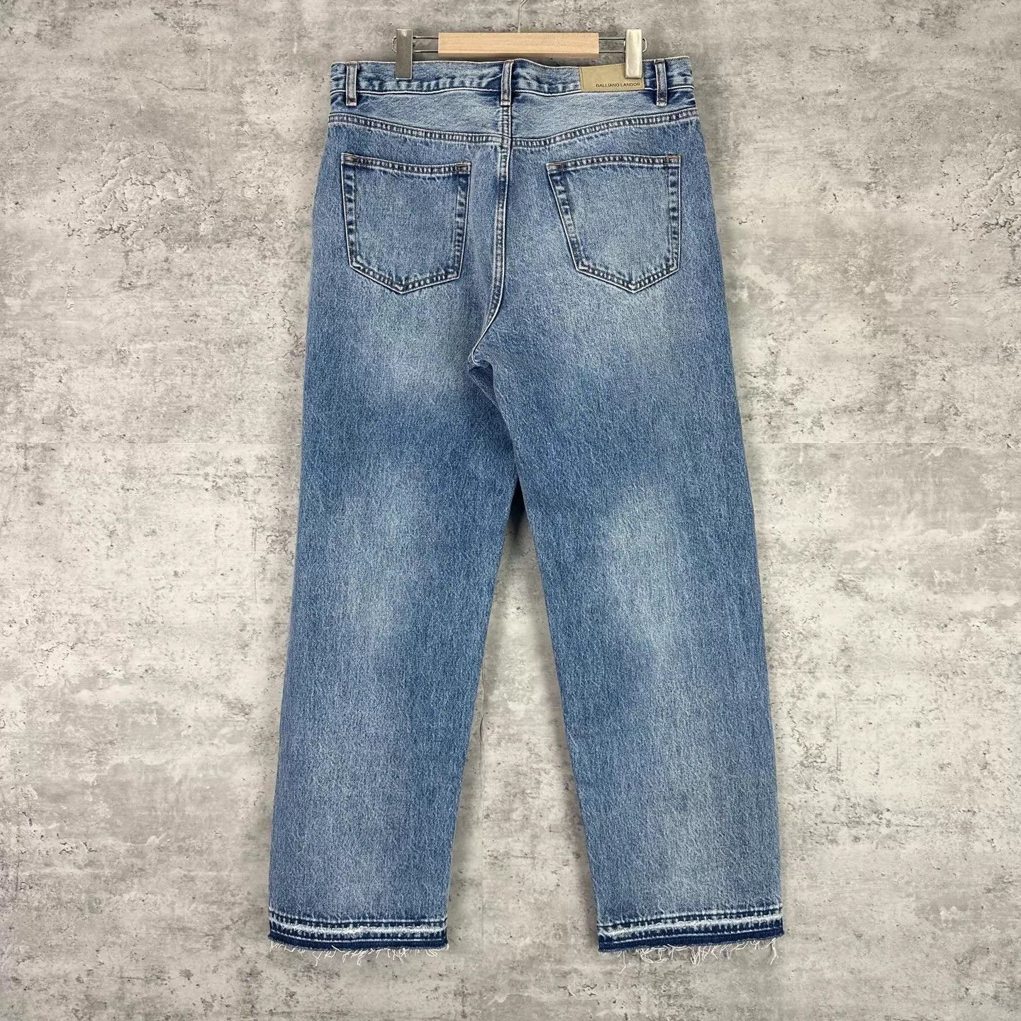 Other Galliano Landor Distressed Ripped Straight Jeans XL Size US 36 / EU 52 - 2 Thumbnail
