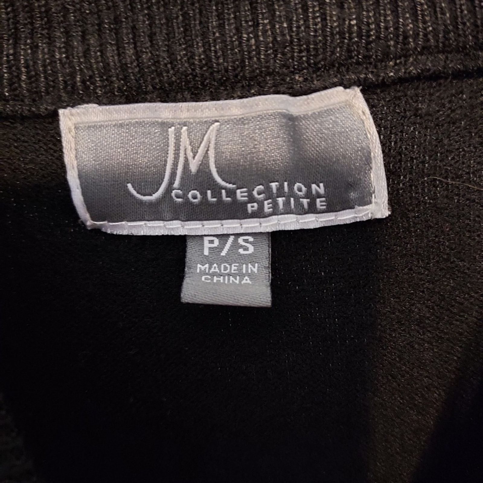 Other JM Collection Petite Black Knit Sweater Mock Neck Tank Top Size S / US 4 / IT 40 - 6 Thumbnail