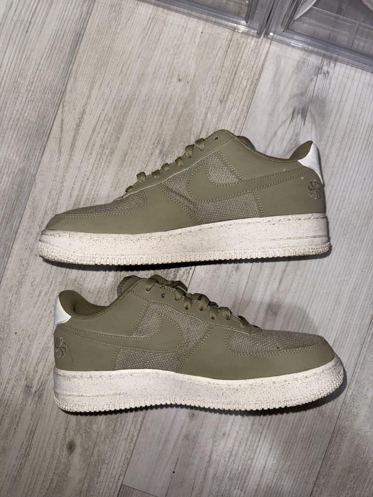 Nike Nike Air Force 1 Low ‘07 LV8 Next Nature Olive Green Sail Size US 10 / EU 43 - 3 Thumbnail