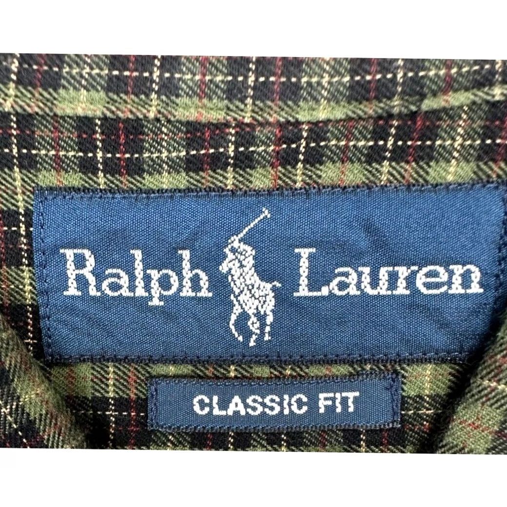 Ralph Lauren Ralph Lauren Shirt Mens Large Green Plaid Classic Fit Button-Down Cotton Pony Size US L / EU 52-54 / 3 - 4 Thumbnail