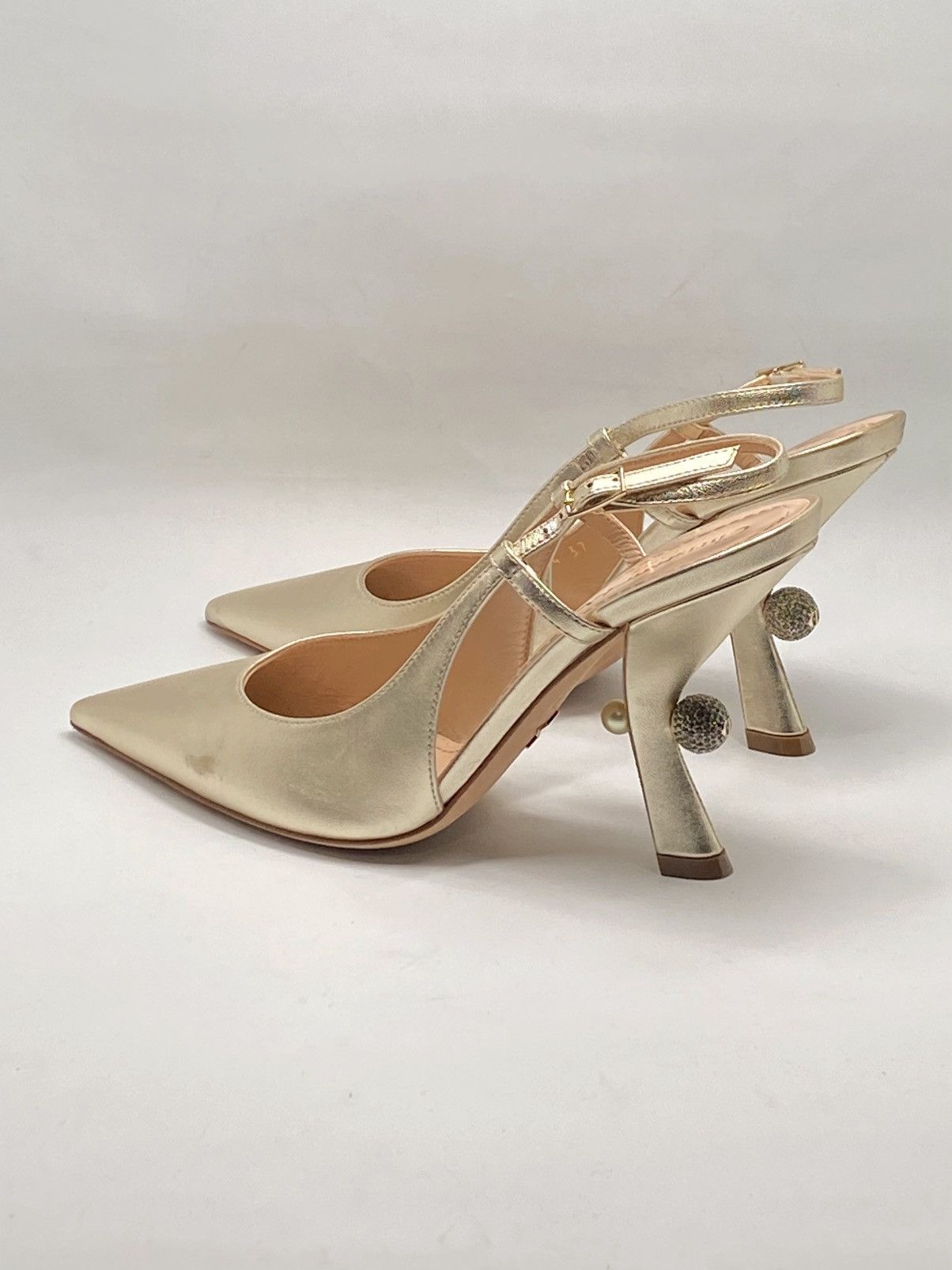 Dior Dior Tribales Metallic Leather Slingback Pump size 37 Size US 7 / IT 37 - 14 Thumbnail