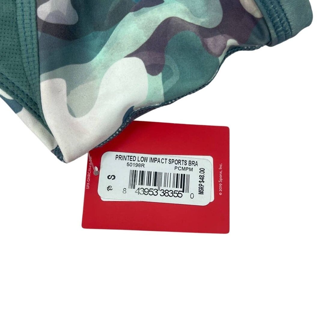 Spanx Spanx Printed Low Impact Green Camo Sports Bra Women’s Sz S Size ONE SIZE - 2 Thumbnail