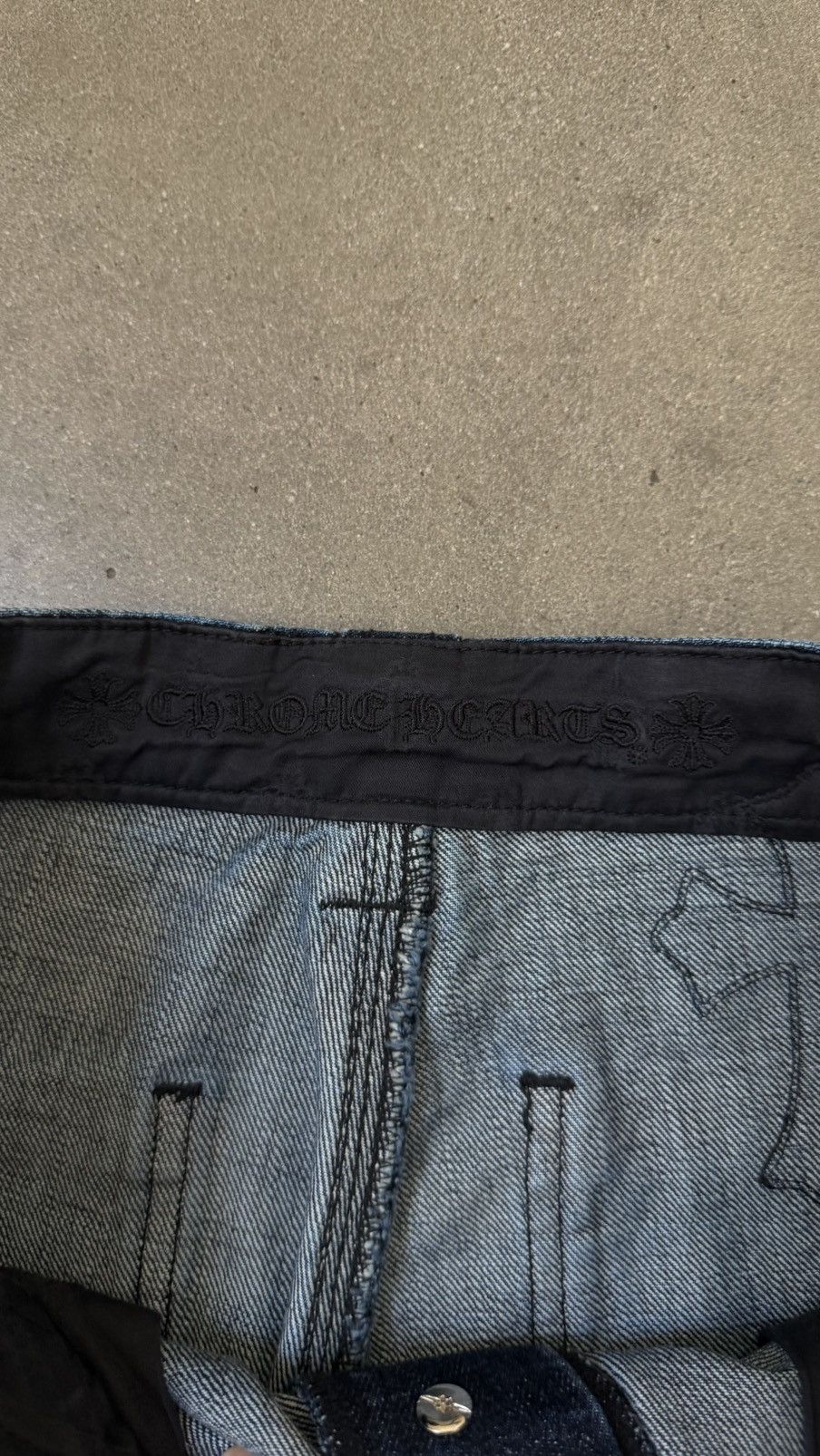 Chrome Hearts RARE!!Chrome Hearts Turbo Diesel Cross Patch Carpenter Jeans Size US 32 / EU 48 - 5 Thumbnail