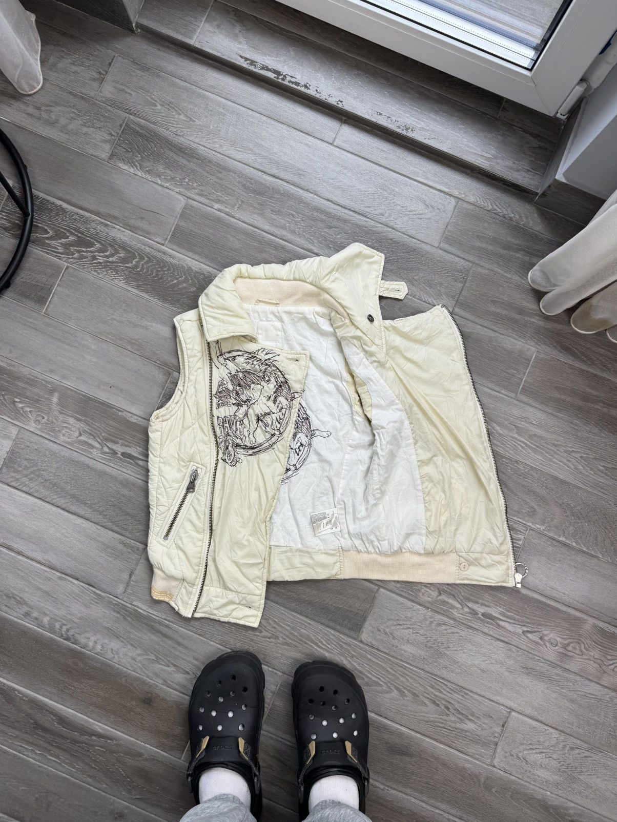 Diesel Y2K Beige Avant Gard Diesel Vests Size XS / US 0-2 / IT 36-38 - 4 Thumbnail