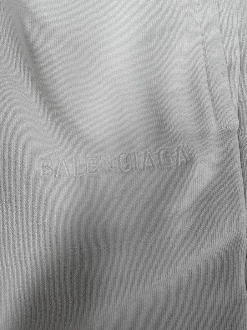 Balenciaga Balenciaga White Embroidered Logo Shorts Size M-2505 Size US 30 / EU 46 - 3 Thumbnail