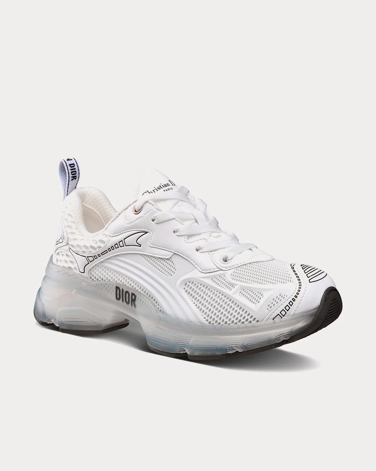 Dior o1w1db11225 KCK337 Vibe Low-Top Sneakers in White Size US 7 / IT 37 - 3 Thumbnail