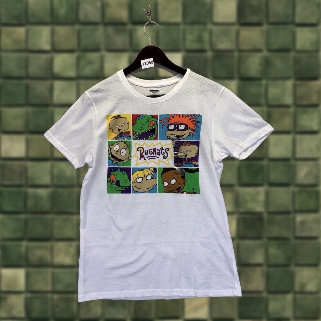 Nickelodeon Nickelodeon Rugrats Graphic T Shirt Unisex Adults M White Cotton Blend Crew Neck Short Sleeve NWD-11059 Size M / US 6-8 / IT 42-44 - 1 Thumbnail