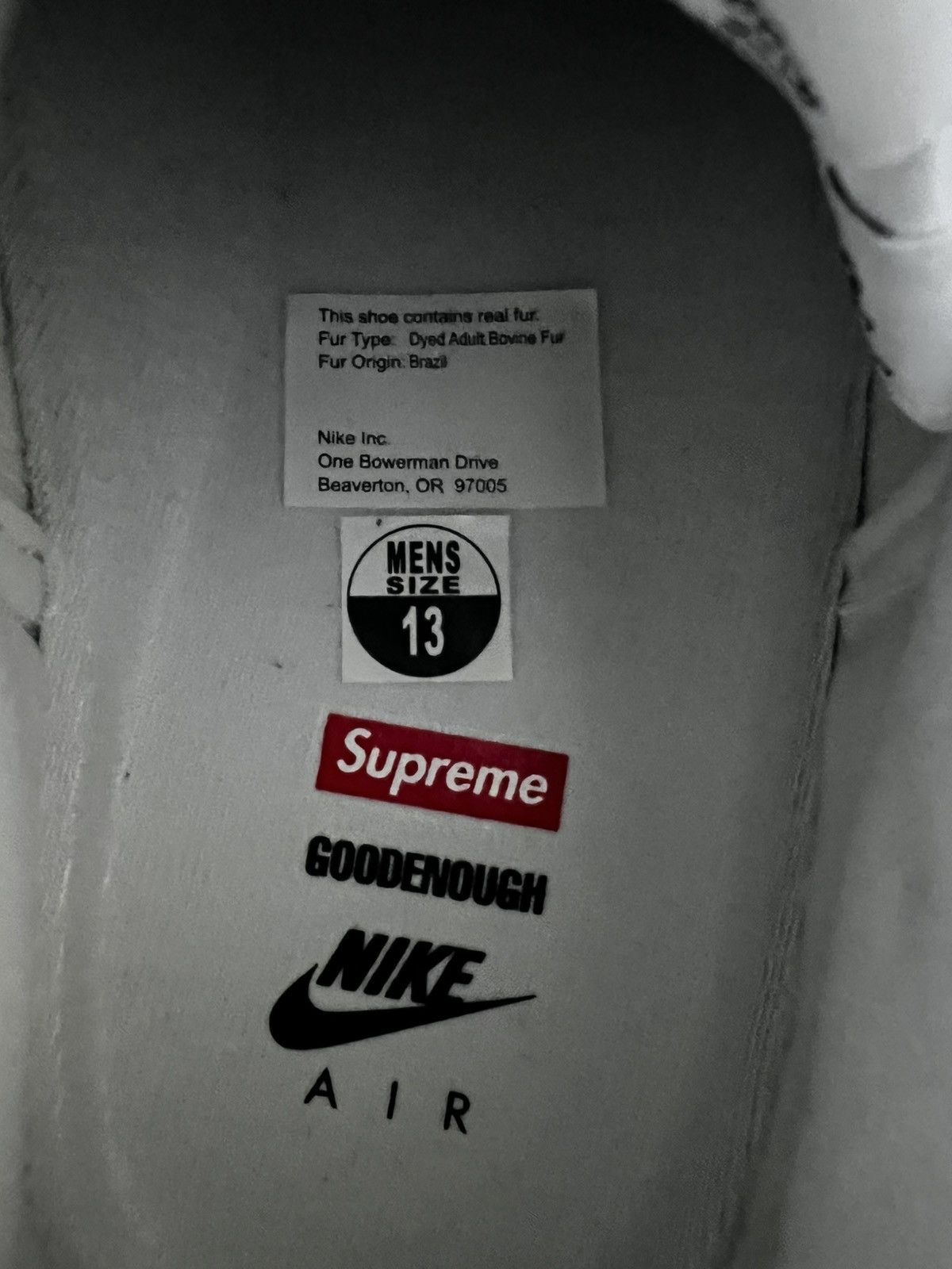 Nike × Supreme Supreme goodenough Nike Air Force 1 low Size US 13 / EU 46 - 5 Thumbnail