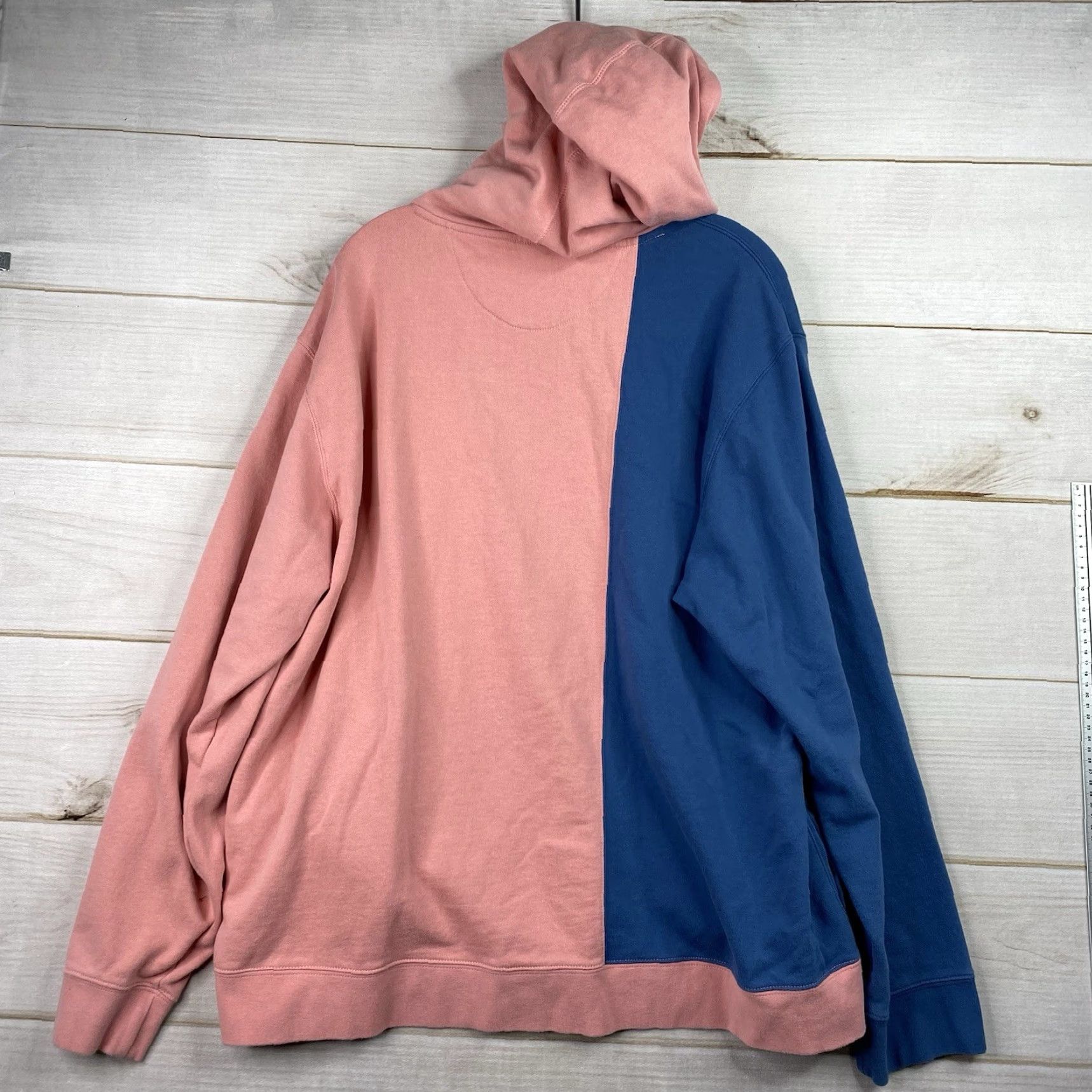 Primitive Primitive Hoodie Mens XXL Peach Blue Colorblock Pullover Y2K Skateboarding Graphic Print Hooded Pockets Winter Fall Spring Mens Size US XXL / EU 58 / 5 - 8 Thumbnail