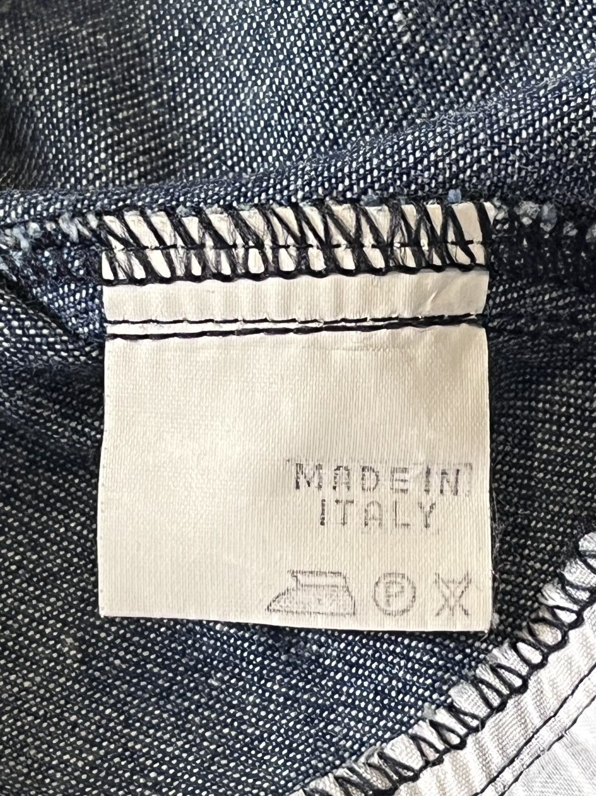 Italia Independent 🔥Ivano Boni Safety Pin Denim Jacket Avant Italy Size S / US 4 / IT 40 - 15 Thumbnail
