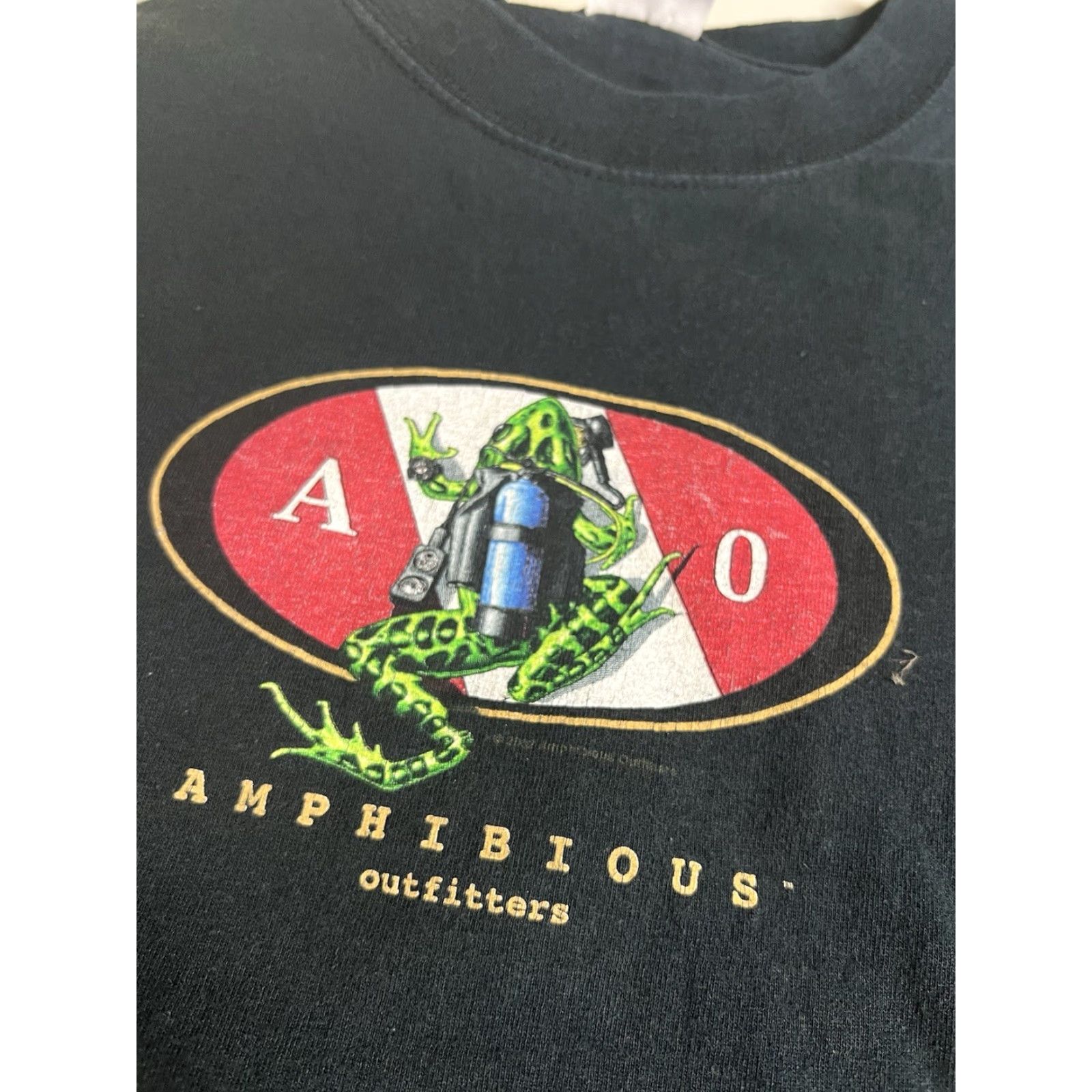Fruit Of The Loom VINTAGE Fruit of the Loom T-Shirt Mens M Black Deep Sea Electric Eel Diving 90s Beach Nautical Fish Logo Pockets | Shirts | Mens | Black | 1990s Size US M / EU 48-50 / 2 - 6 Thumbnail