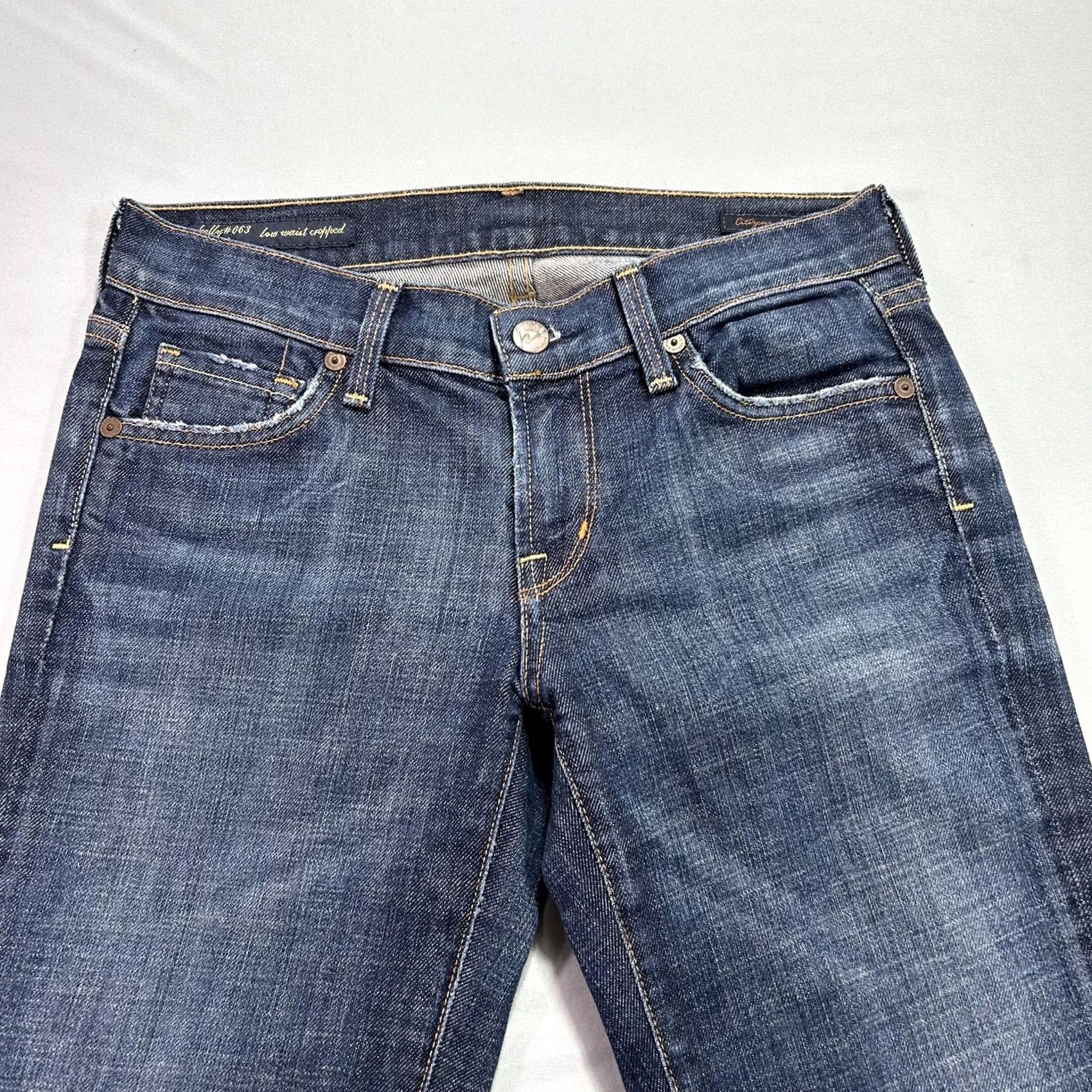 Citizens Of Humanity VINTAGE? No. Citizens of Humanity Jeans Womens 25 Kelly 063 Low Waist Cropped Stretch Denim Blue Size 42" / US 20 - 3 Thumbnail