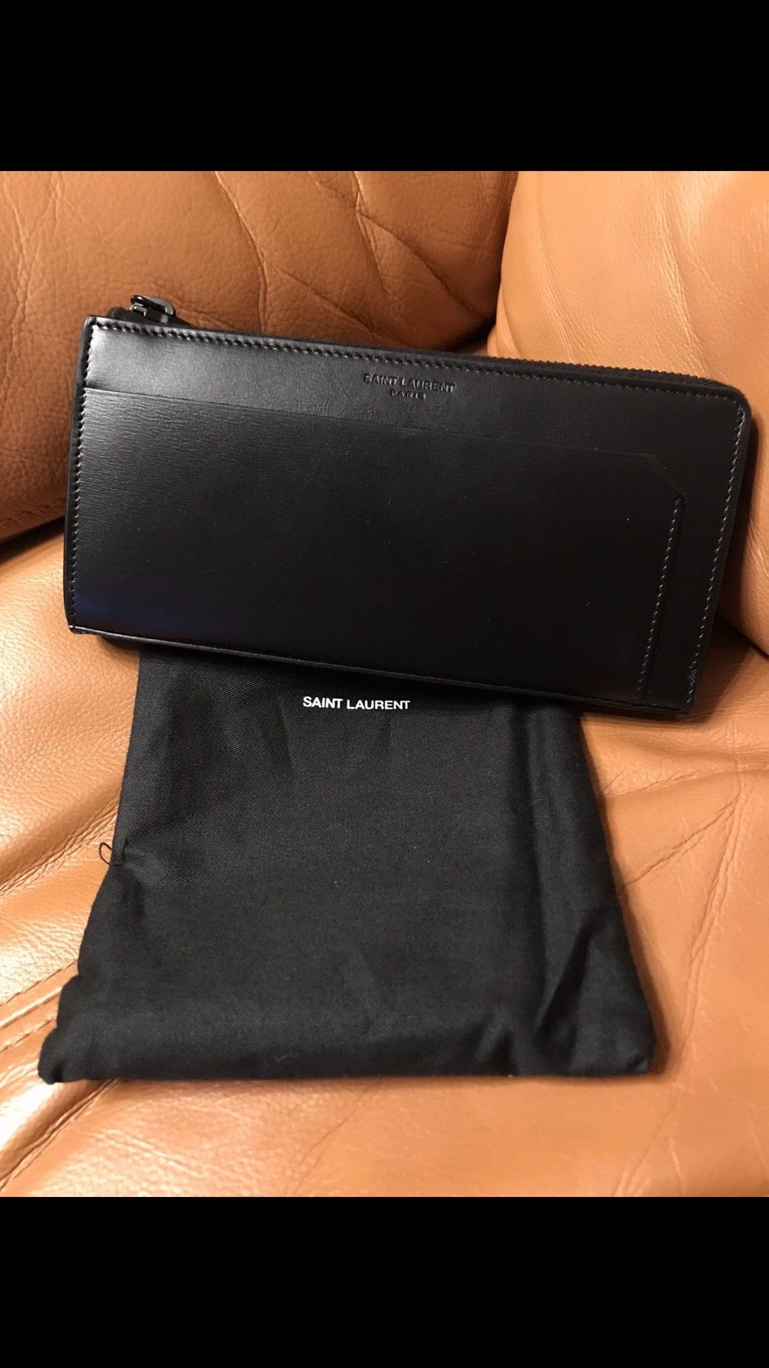 Saint Laurent Paris SLP new long zip full leather wallet Size ONE SIZE - 1 Thumbnail