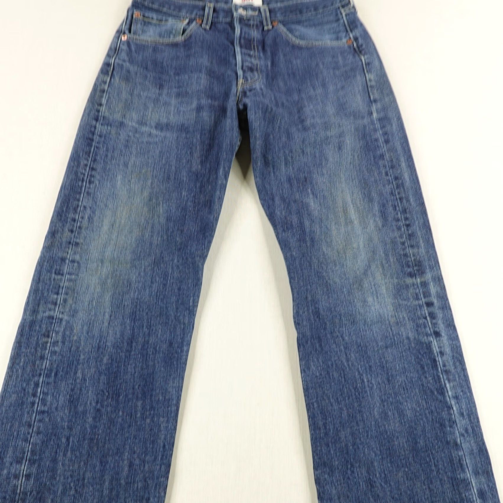 Levi's VINTAGE Levi's 501 Jeans Mens 32x32 Button Fly Straight Blue Denim Regular 30-32 Pockets Logo Size US 30 / EU 46 - 4 Thumbnail