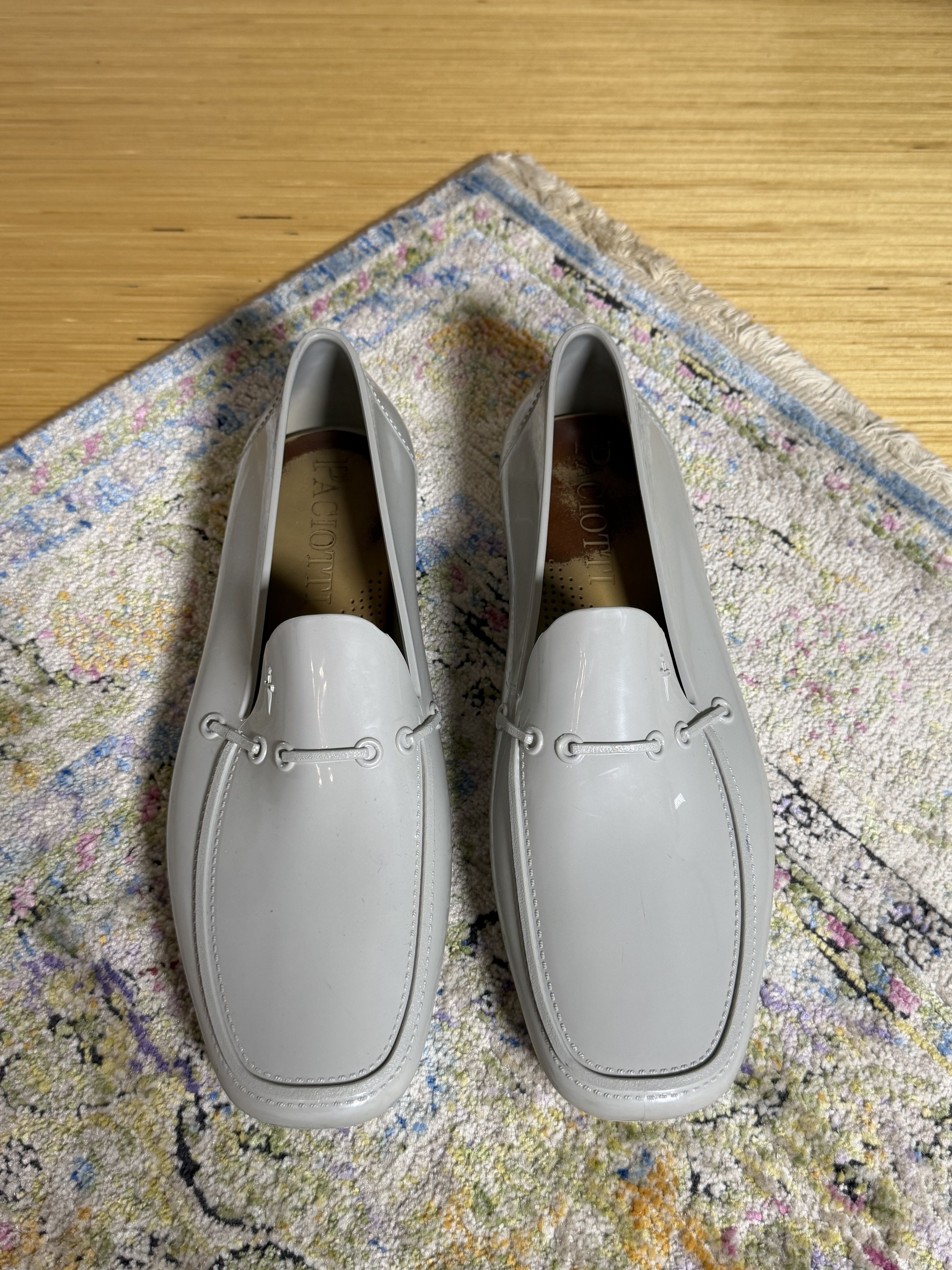 Paciotti Cesare Paciotti Beige Rubber Lace-up Shoes Size US 10 / EU 43 - 5 Thumbnail