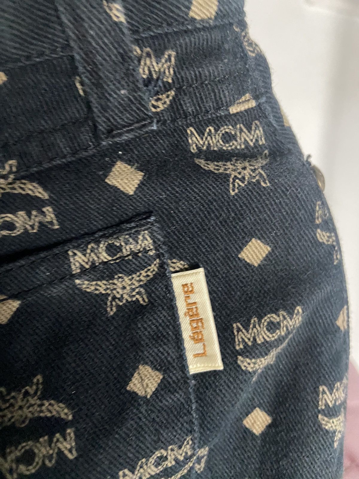 MCM × Vintage MCM MIDI SKIRT FULL LOGO MCM😊❤️ Size 31" - 11 Thumbnail
