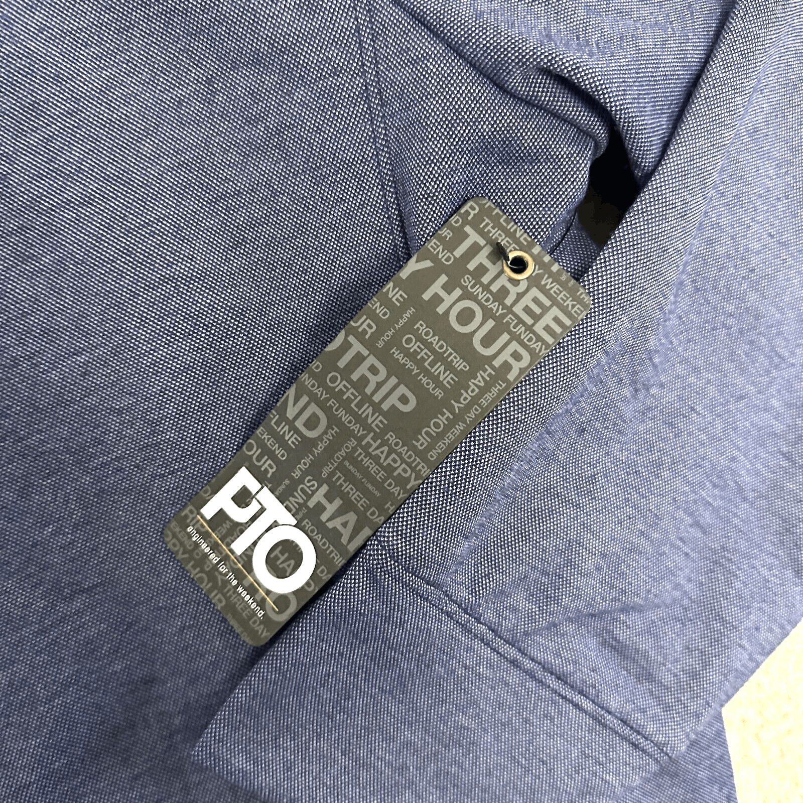 Vintage PTO Paid Time Off Jacket Extra Large Zip Up Blue Athle Size US XL / EU 56 / 4 - 5 Thumbnail