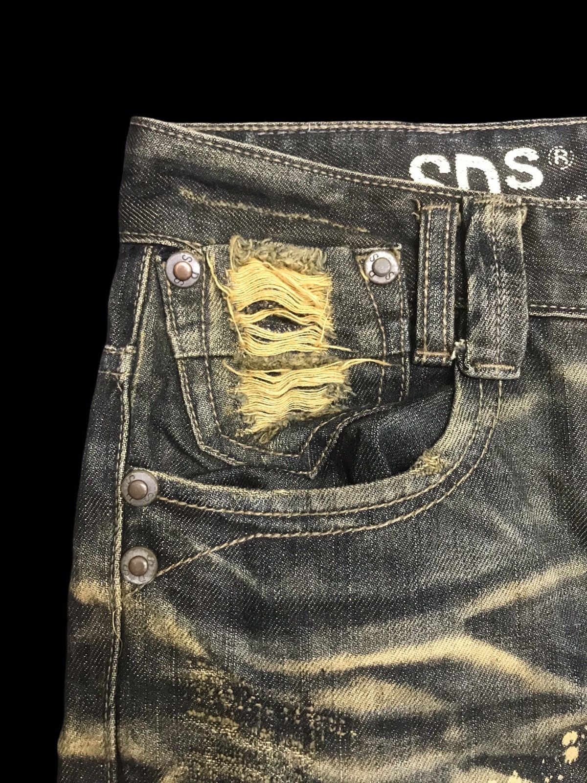 Seditionaries 💥DENIM ART💥SDS SEDITIONARIES ART DISTRESSED DENIM F264 Size US 30 / EU 46 - 9 Thumbnail