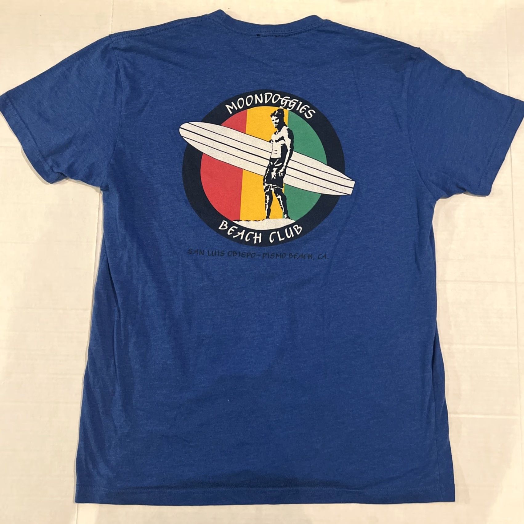 Vintage VINTAGE Moondoggies Beach Club Gidget Surfing Movie Surfer Shirt XL Blue Men Size US XL / EU 56 / 4 - 5 Thumbnail