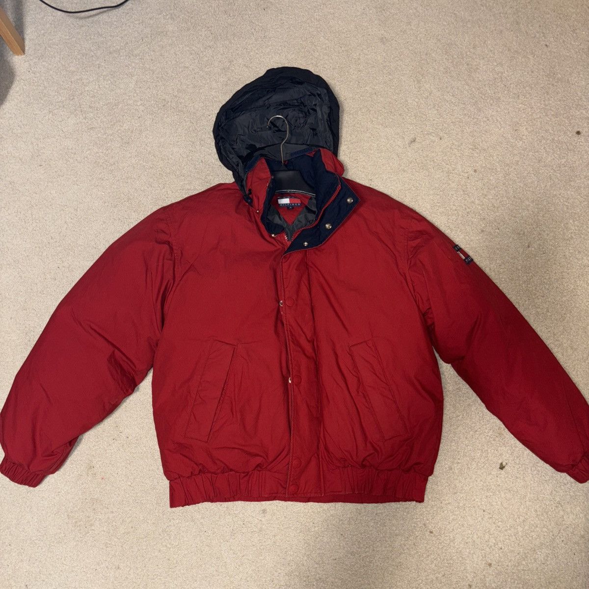 Tommy Hilfiger TOMMY HILFIGER Flag Patch Puffer Sailing Jacket Red SZ Small Size US S / EU 44-46 / 1 - 1 Thumbnail