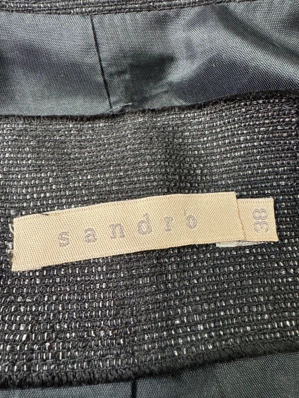 Sandro Sandro Paris France Vintage Rare Black Coat size 38 M Size M / US 6-8 / IT 42-44 - 10 Thumbnail