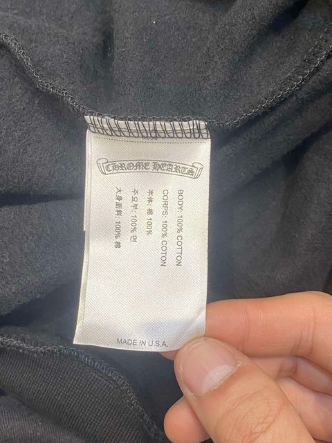 Chrome Hearts CHROME HEARTS Vertical Logo Glitter Zip Hoodie Size US L / EU 52-54 / 3 - 7 Thumbnail