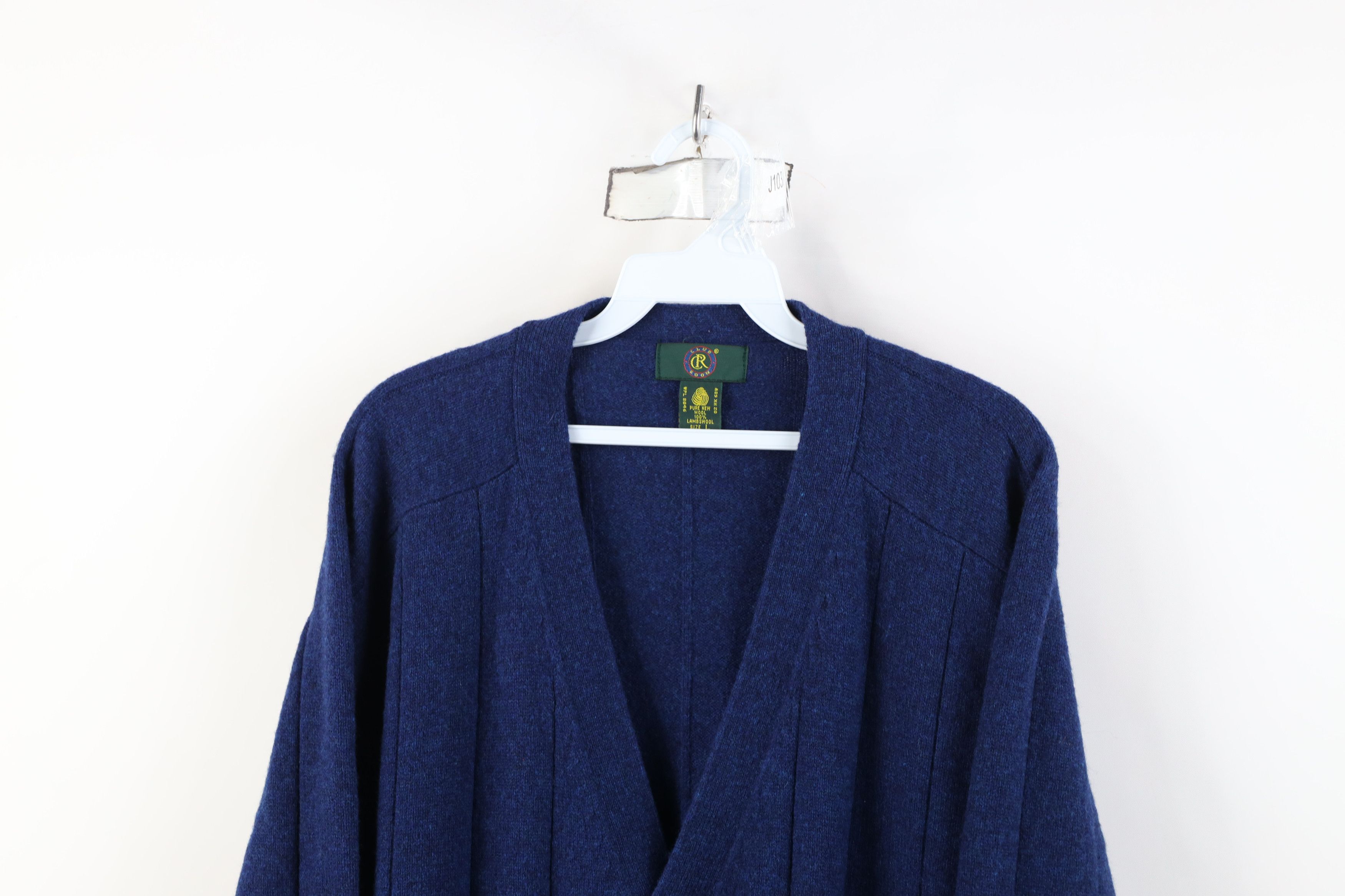 Vintage Vintage 90s Streetwear Lambswool Knit Cardigan Sweater Size US L / EU 52-54 / 3 - 2 Thumbnail
