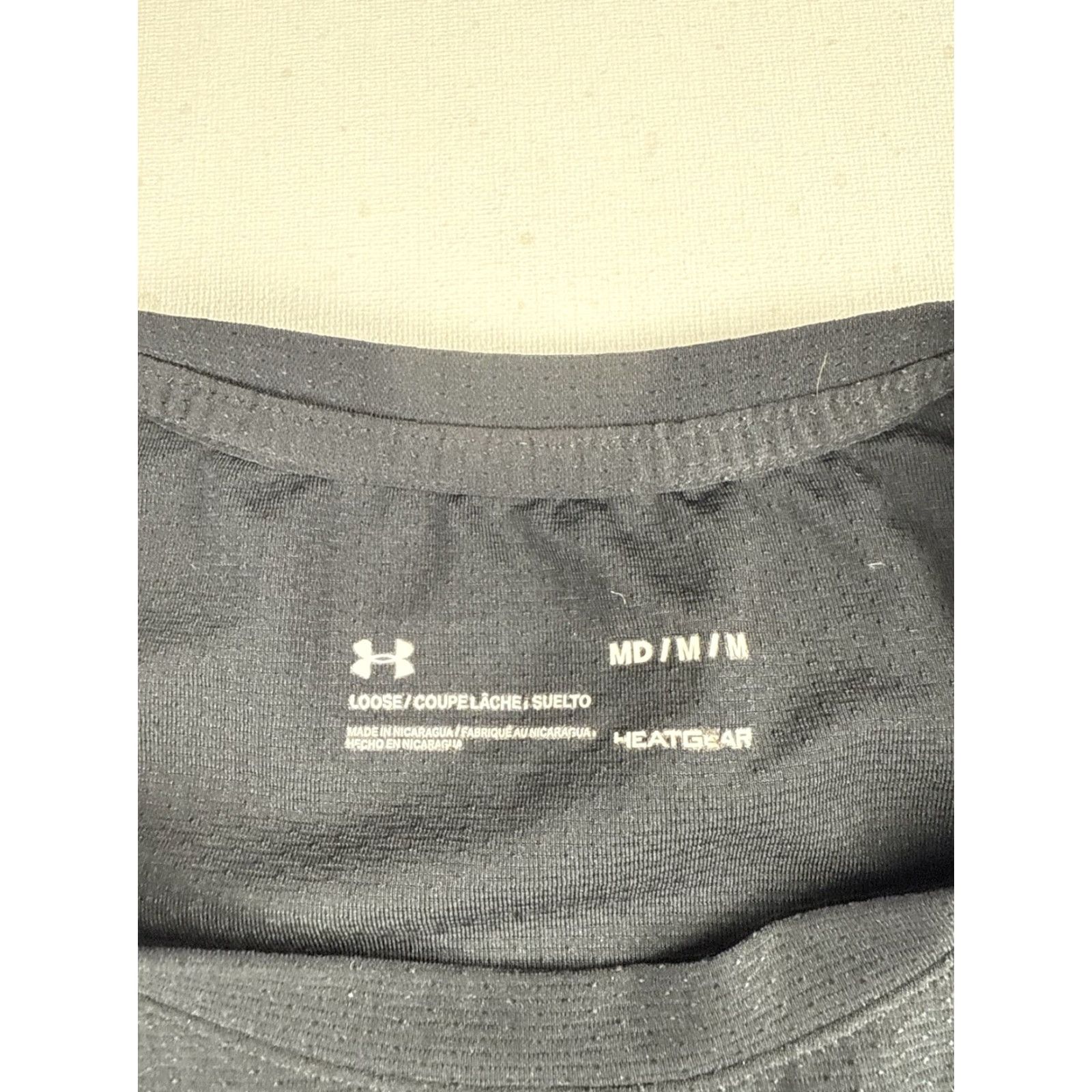 Under Armour Under Armour Tech Tee T-Shirt Mens Black Medium Short Sleeve Athletic Training Size US M / EU 48-50 / 2 - 2 Thumbnail