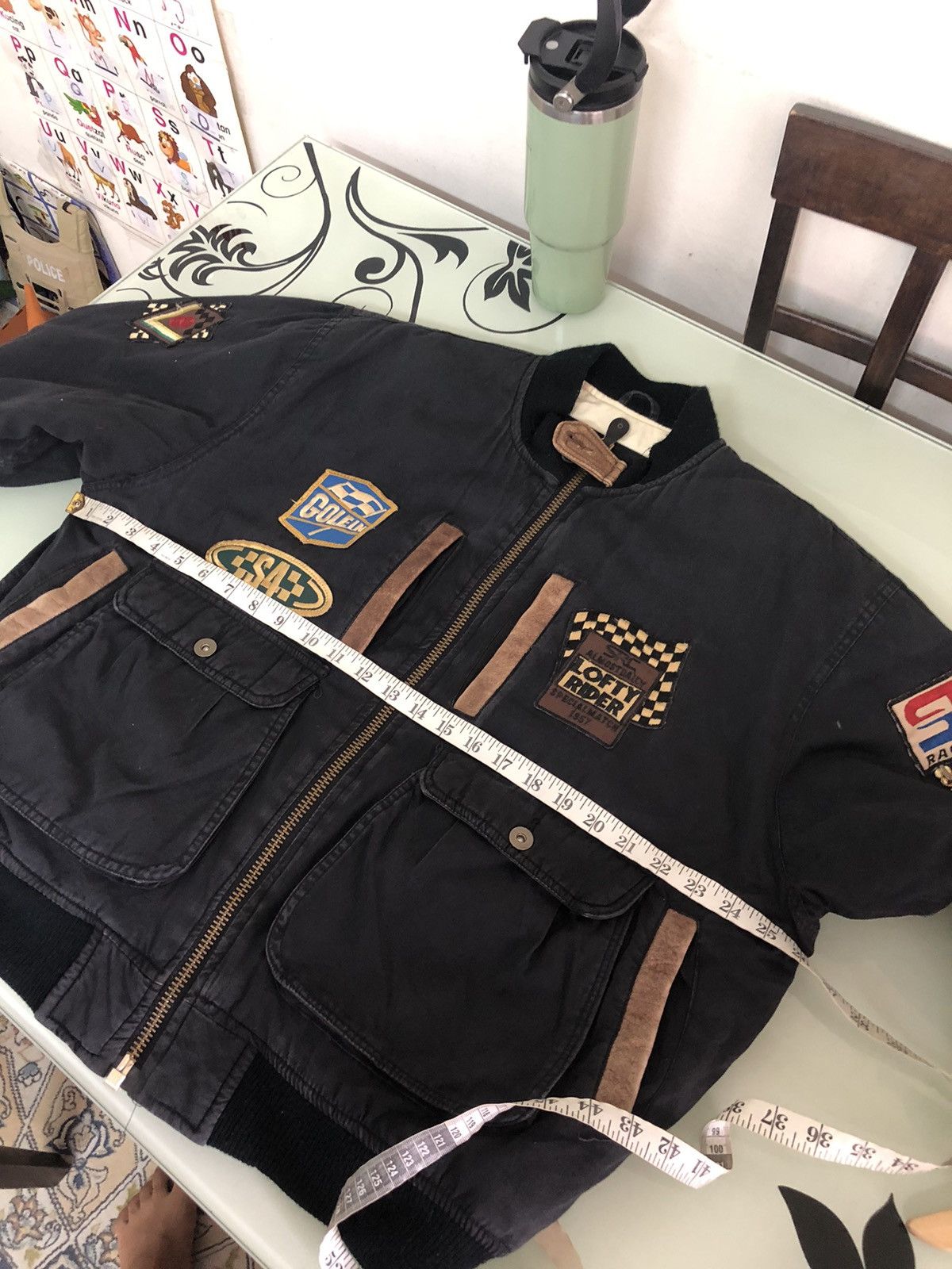 Vintage Vintage SRC Racing Team Hi-Tech Multi Patches Bomber Jacket Size US L / EU 52-54 / 3 - 19 Thumbnail