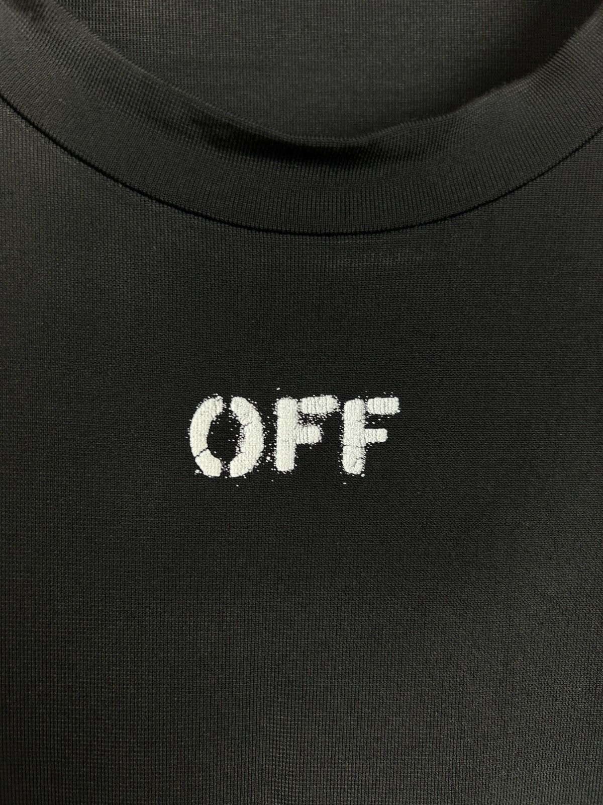 Off-White Off-White Off Stamp Stretch Jersey Top Long Sleeve IT 40 Size M / US 6-8 / IT 42-44 - 3 Thumbnail