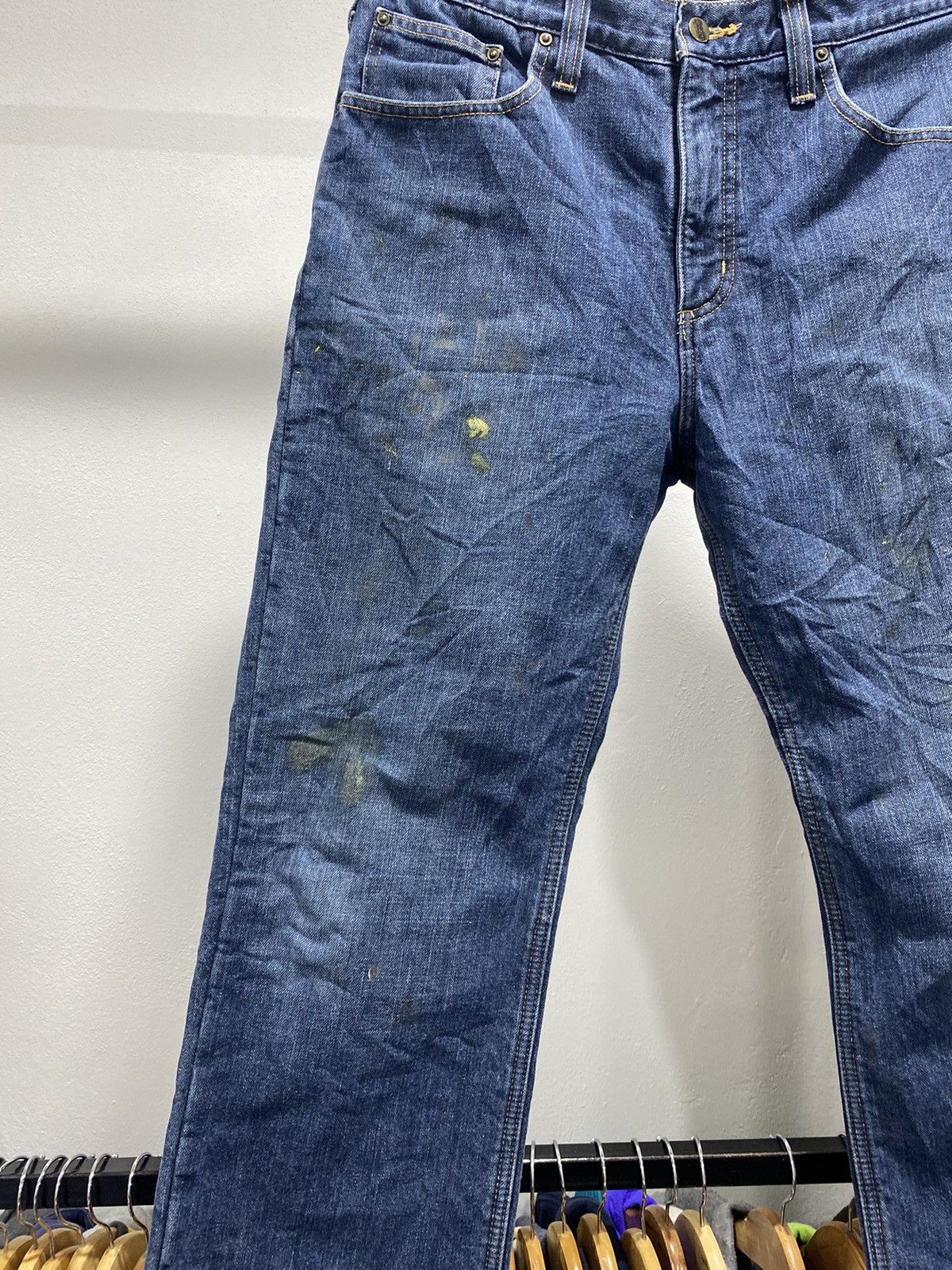 Carhartt × Vintage Carhartt Blue Denim 90s Size US 35 - 21 Thumbnail