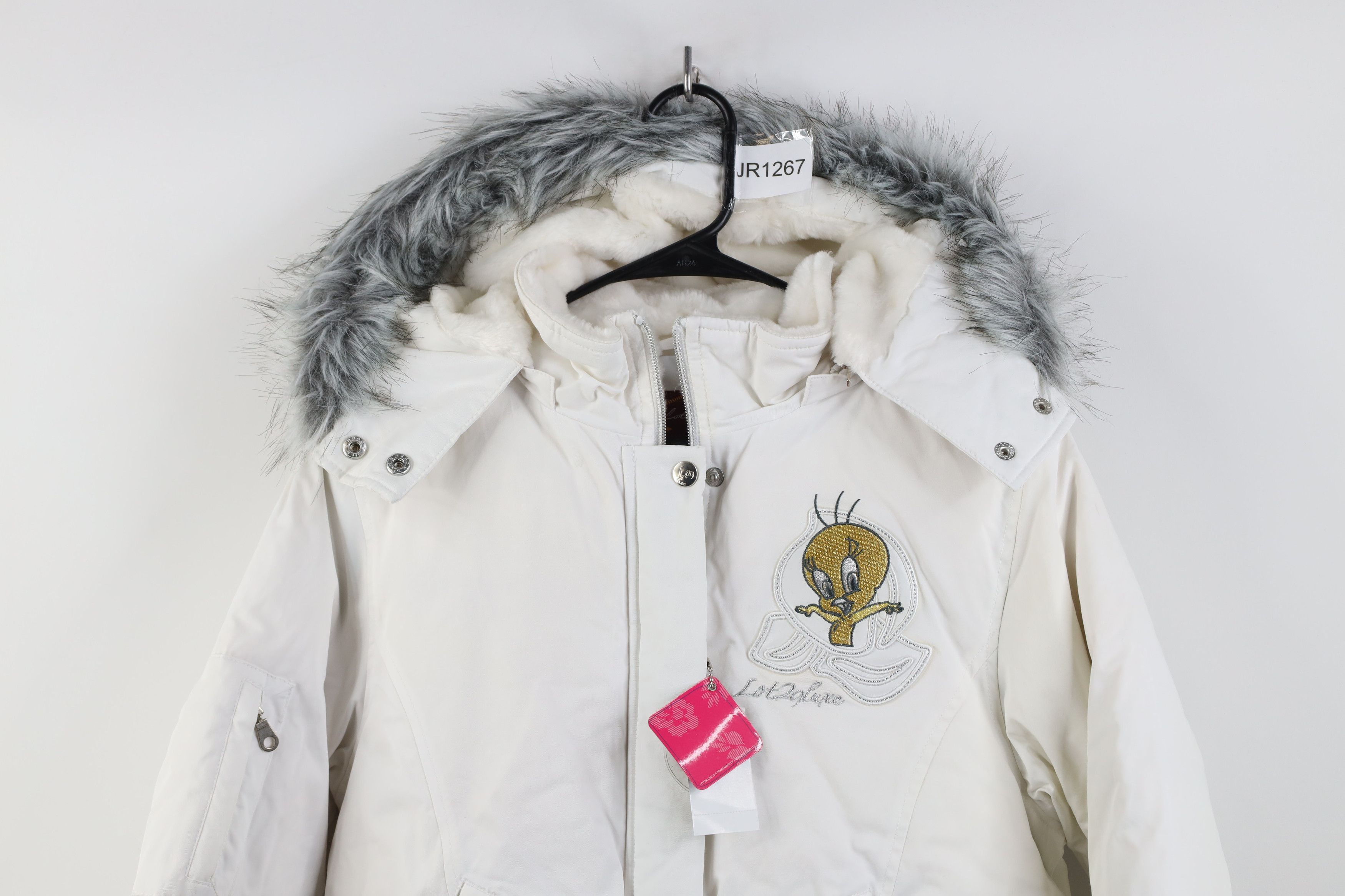 Vintage Deadstock Vintage 90s Y2K Tweety Bird Cropped Down Jacket Size M / US 6-8 / IT 42-44 - 2 Thumbnail