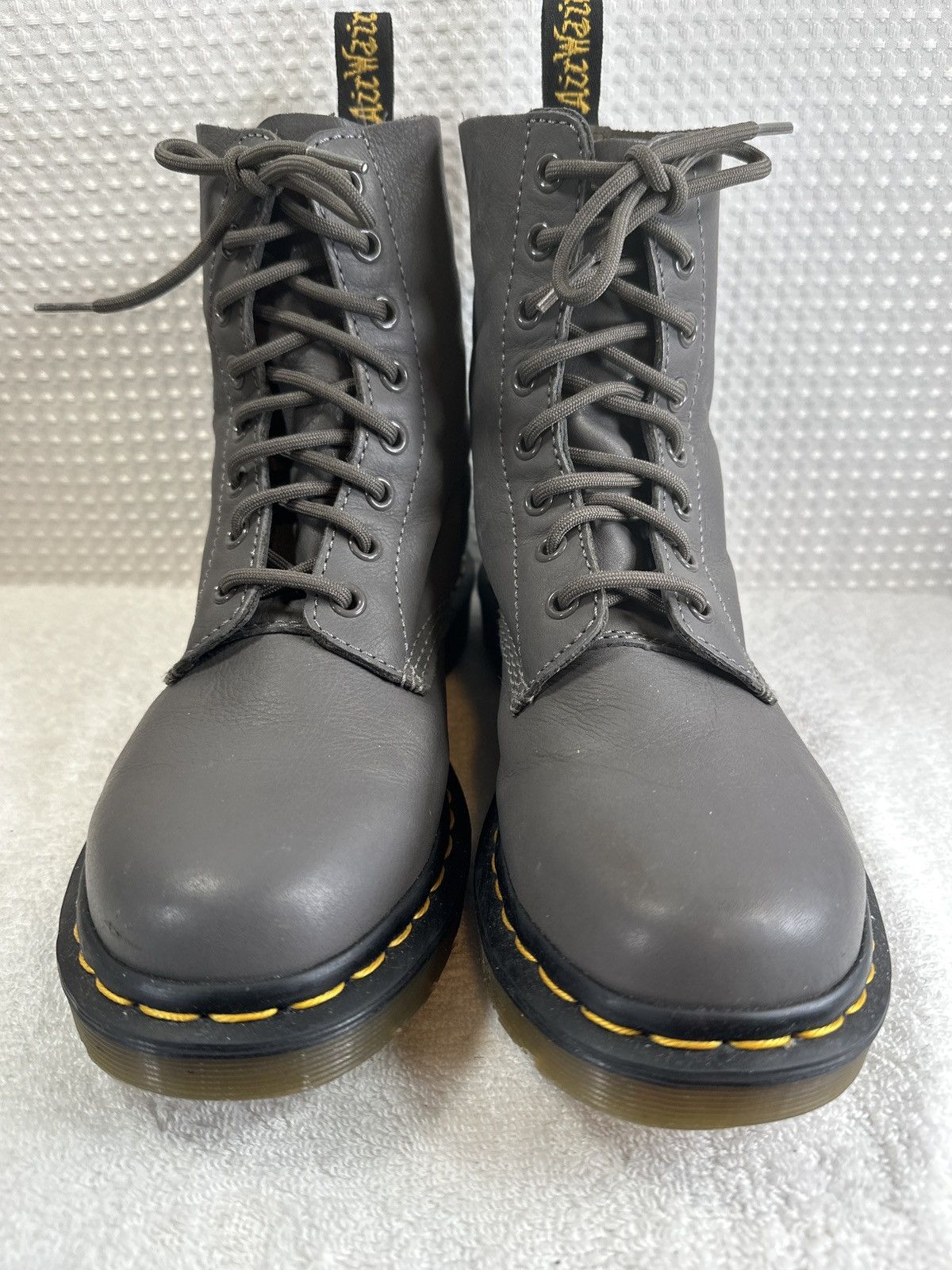 Dr. Martens Dr. Martens 1460 PASCAL Virginia Grey Soft Leather Boots Size US 9 / IT 39 - 4 Thumbnail