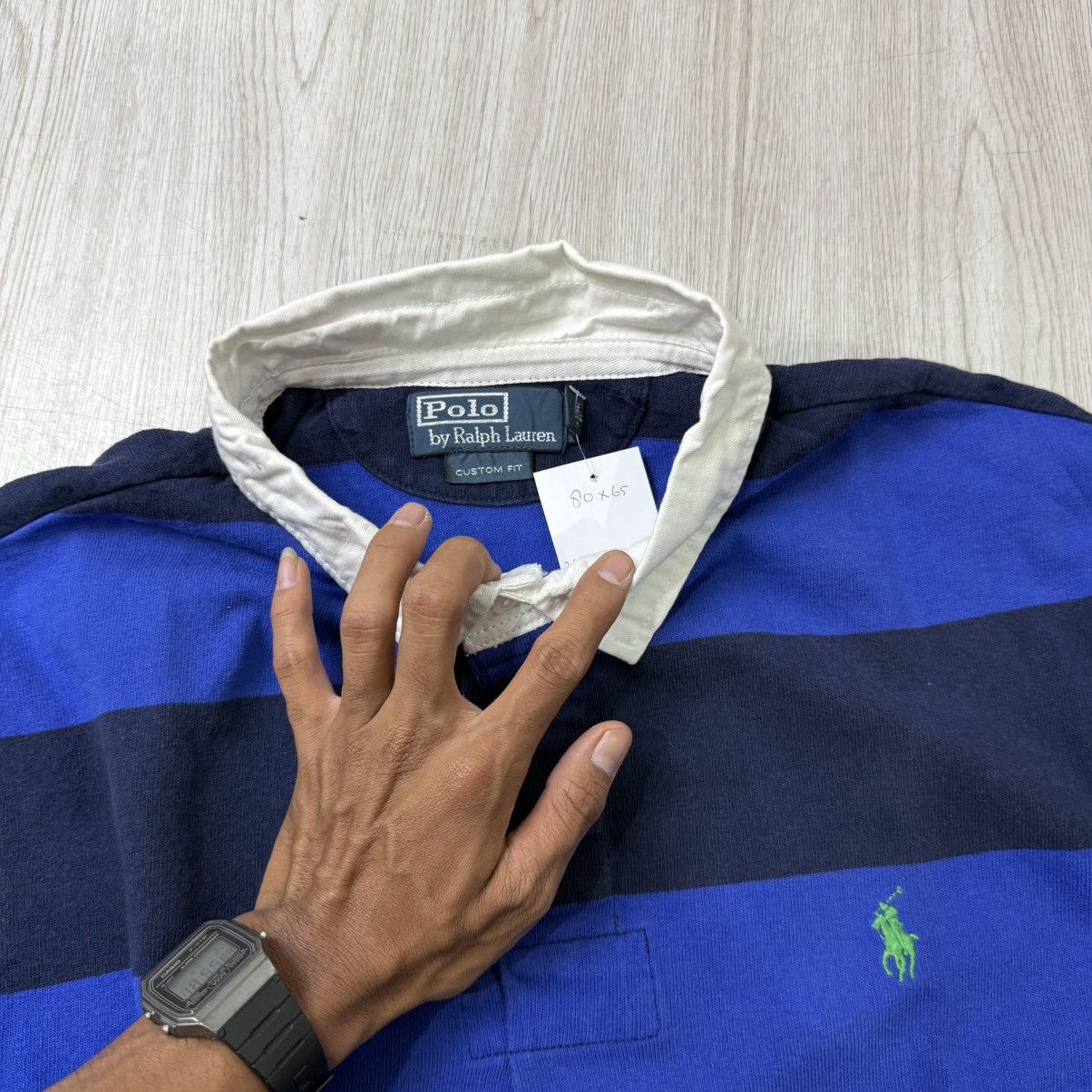 Polo Ralph Lauren POLO RALPH LAUREN rugby long poloshirts stripe Size US XXL / EU 58 / 5 - 3 Thumbnail