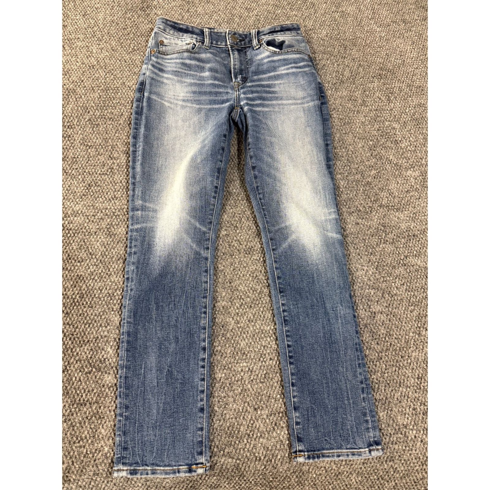 American Eagle Outfitters american eagle jeans mens 28x30 blue slim straight distressed stretch denim Size US 28 / EU 44 - 2 Thumbnail