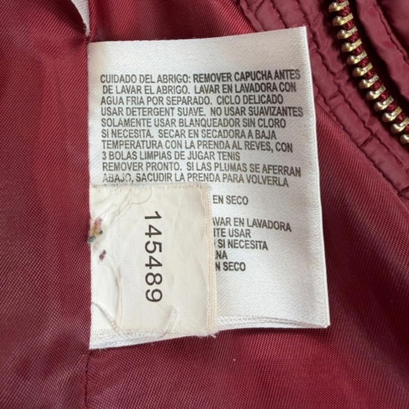 Michael Kors Michael Kors Burgundy Quilted Down Puffer Coat Faux Fur Hood Size XL / US 12-14 / IT 48-50 - 8 Thumbnail